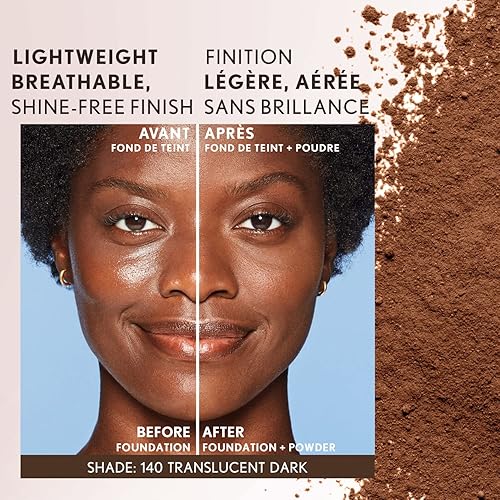 Miniatura 4 de COVERGIRL Clean Invisible - Polvo suelto, polvo fijador, fórmula vegana, translúcido profundo, 0.7 onzas