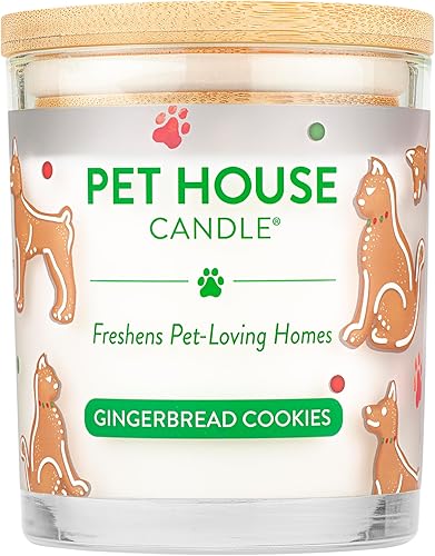 One Fur All, Pet House - Vela 100% cera de soja, eliminador de olores de mascotas para el hogar, velas aromáticas, no tóxicas y ecológicas (paquete