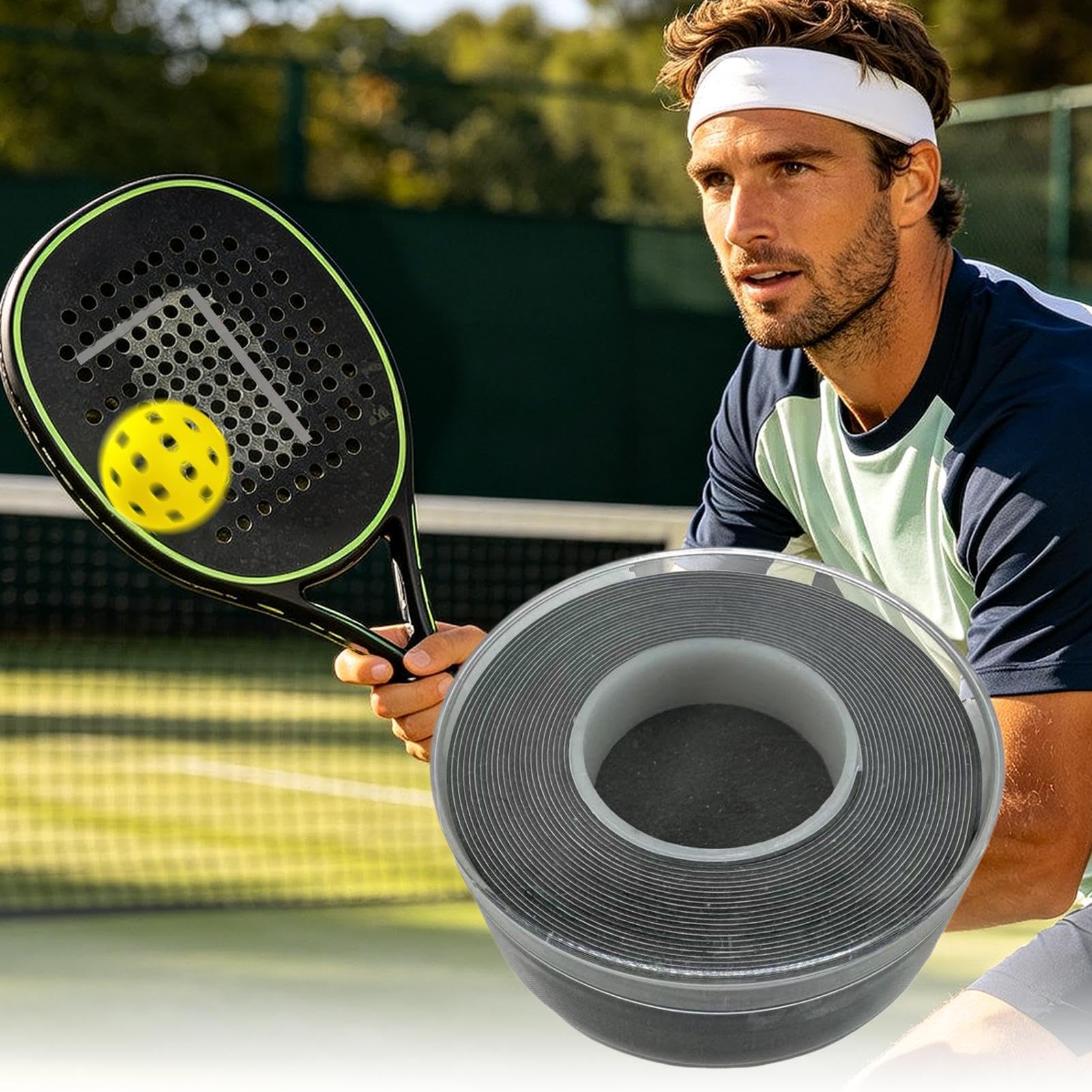Squash Racket Weighted Tape, Cuttable Thin Tungsten Adhesive, Balance Adjustment Strip, Professional Sport Tool, Tennis, Pickleball, Paddle Customization