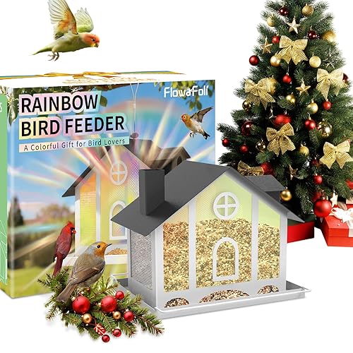 Bird Feeder House for Outside, Decorative Large Bird Feeders for