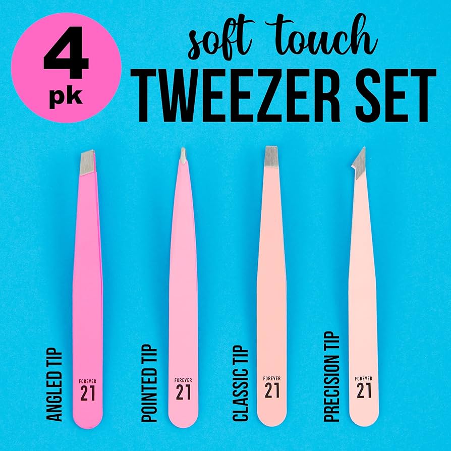 Amazon.com : Perfect Brow Kit - 4pk Soft Touch Tweezers, Hair