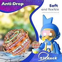 Vista 5 de Tikduck - Juguetes de bola de orbe volador 2025 con forma de globo cósmico, mini dron controlado a mano, boomerang giratorio que vuela, juguete