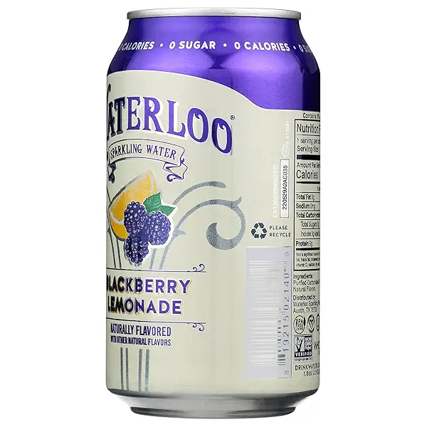Waterloo Sparkling Water Blackberry Lemonade Sparkling Water Sgl, 12 FZ 2