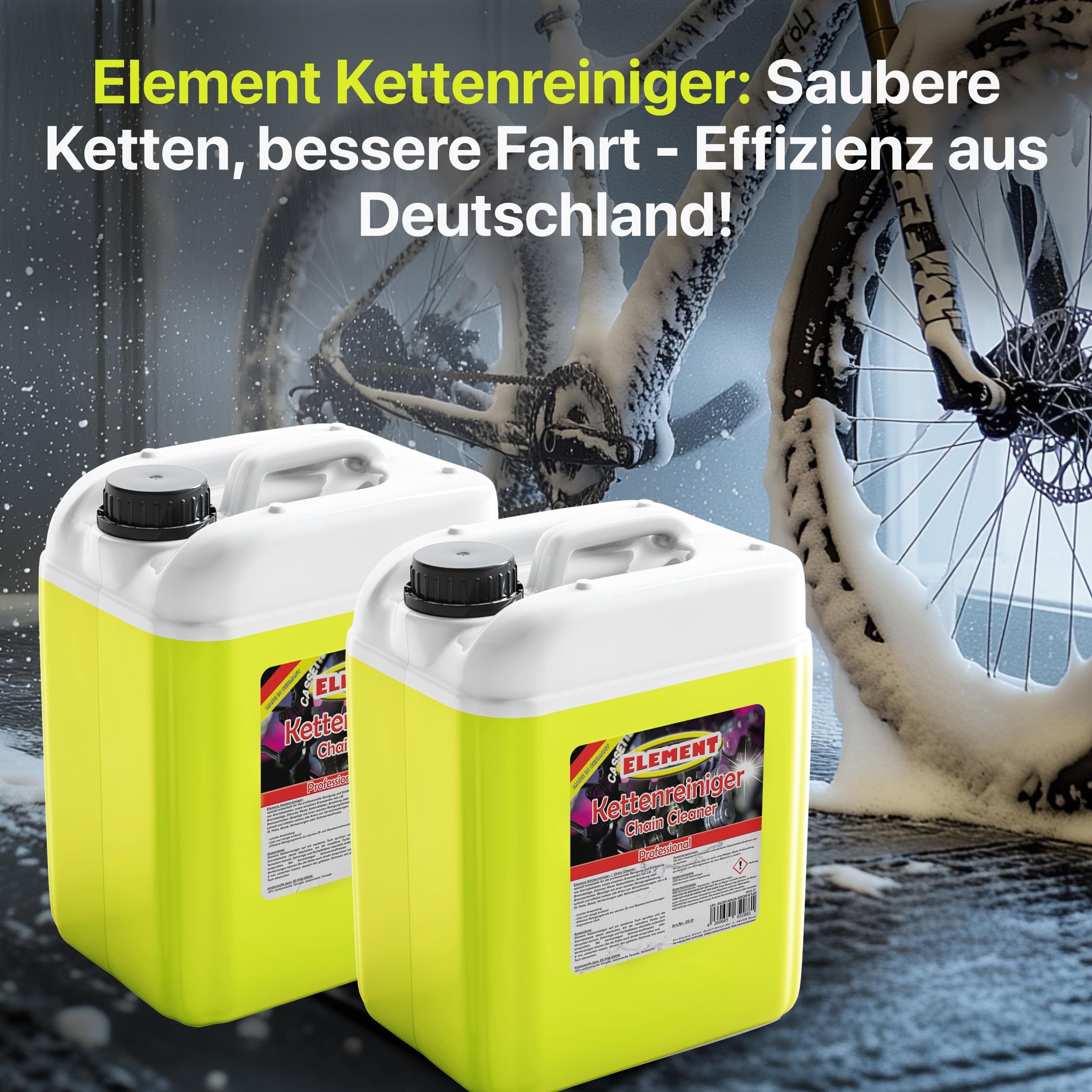 | Kettenreiniger für Ihr Fahrrad | 5 Liter Kanister | Antriebsentfetter | Fahrradkette | Ideale Kettenpflege | Chain Cleaner | Degreaser | Fahrradkettenreiniger | Antriebsreiniger |