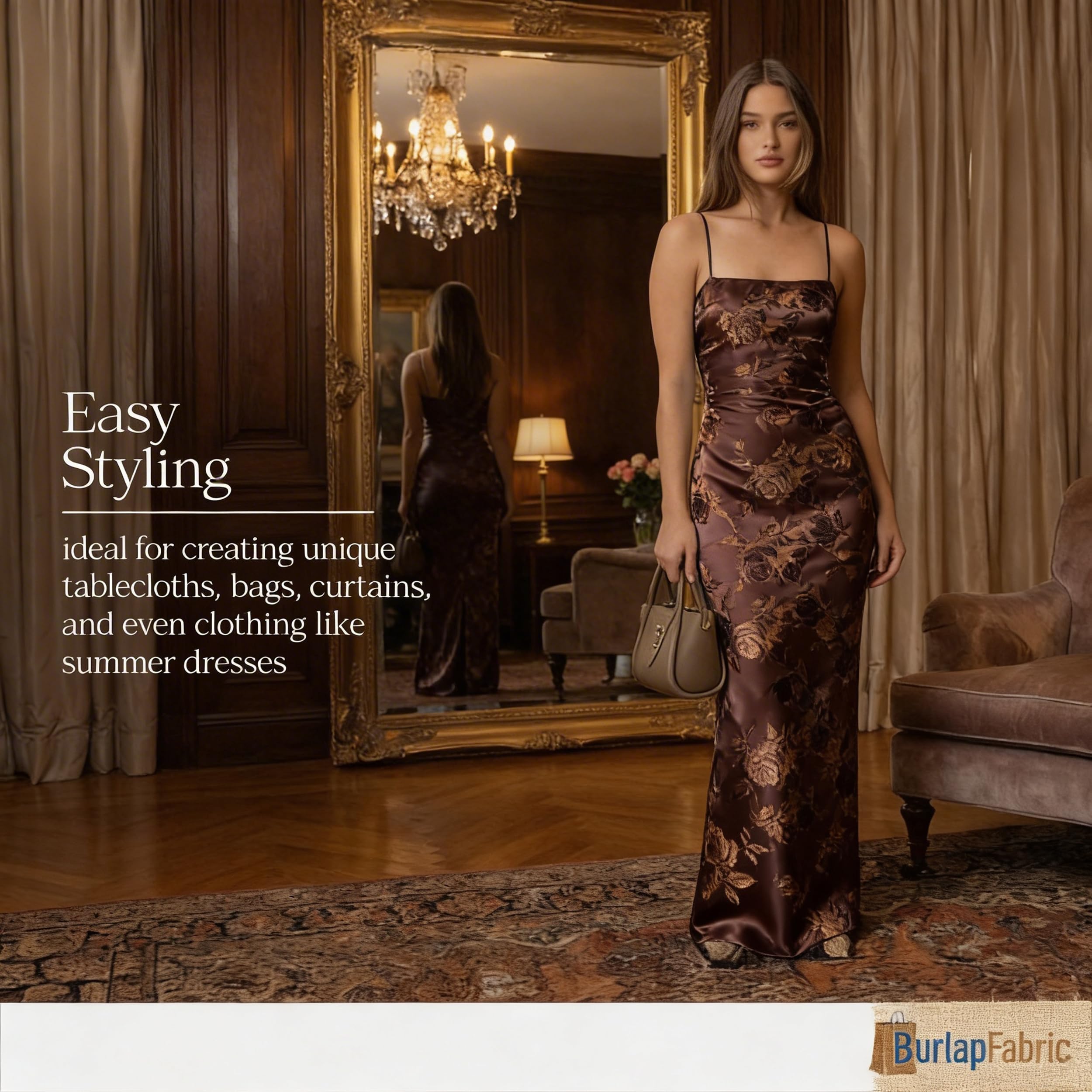 brown dress fabric Amazon.com: Brown Satin Fabric 60" Inch Wide 20 Yards by Roll