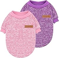 Vista 20 de Suéter clásico de punto para perro Idepet, abrigo de vellón suave, suéter para perro cálido y grueso, para invierno, prenda para perros y gatos