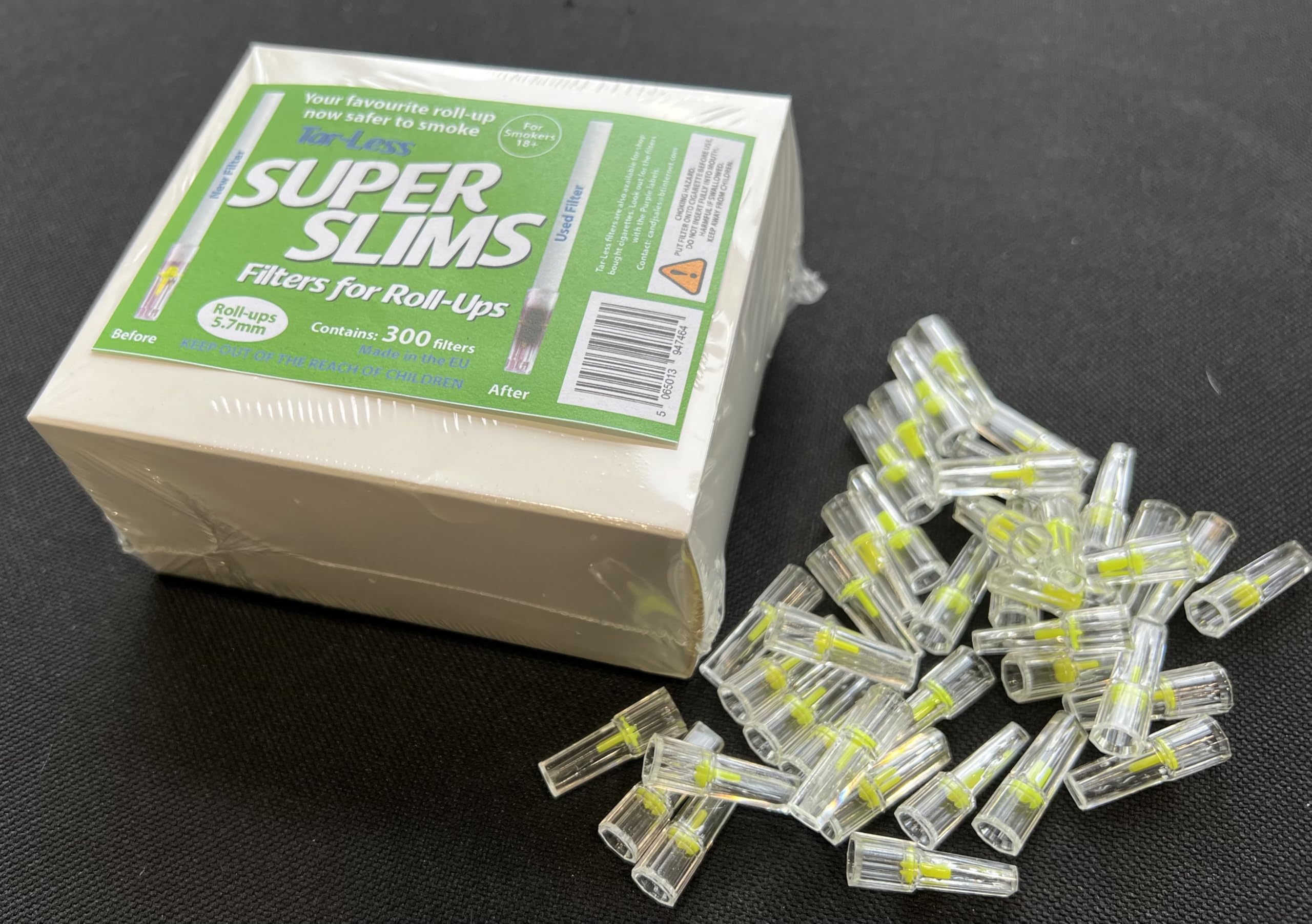 Tar-Less Super Slim Filters 5.7mm for ROLL UP Cigarettes