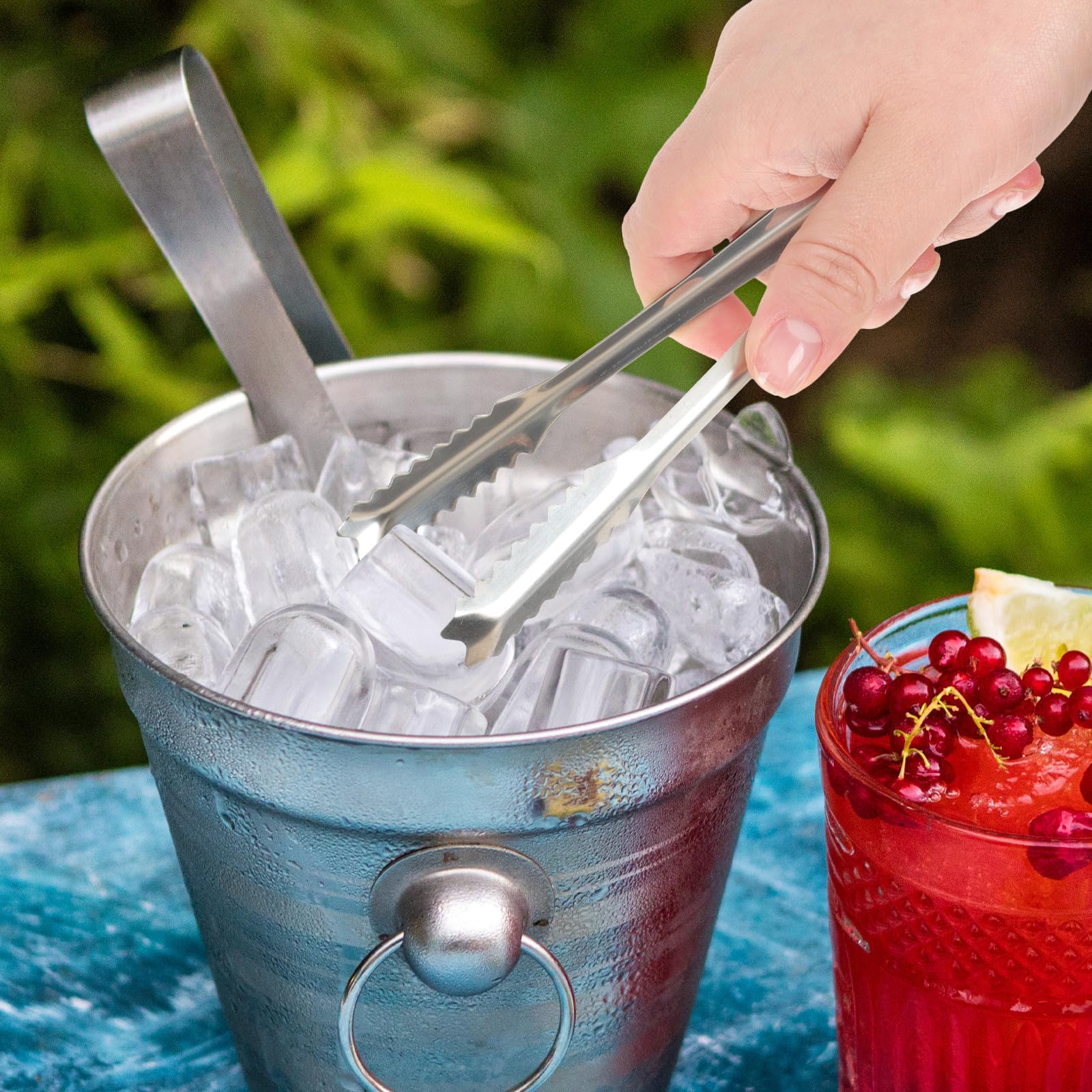 Juego de Bolsas de Hielo de Tela Plegable Mazo y Pala para Bar y Postres, Resistente y No Se Deforma, Accesorios Cocina para Hostelería