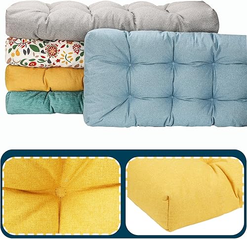 Miniatura 3 de Cojines de banco copetudos personalizados, cojín de banco de espuma viscoelástica antideslizante para muebles de interior, cojines de asiento para