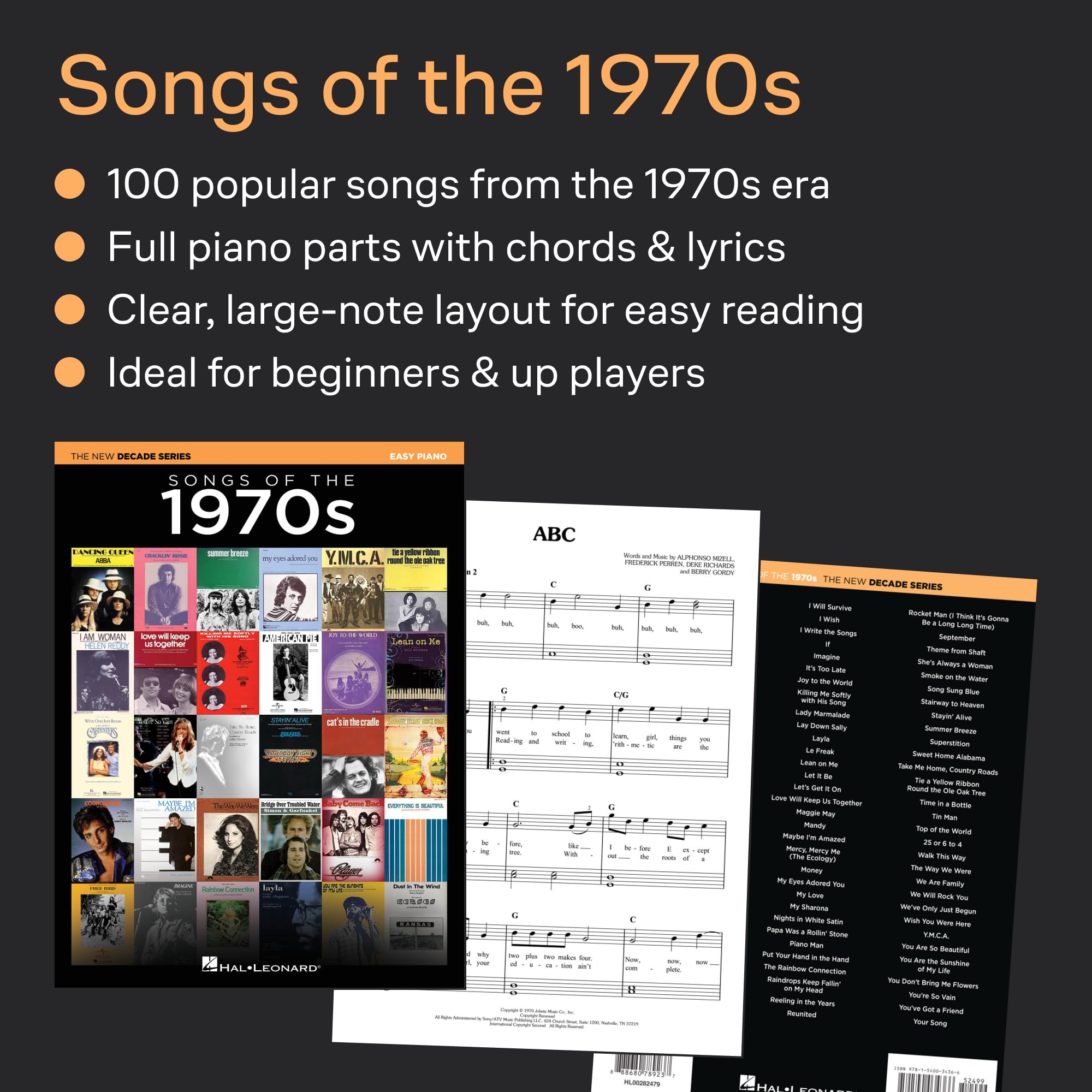 Songs of the 1970s: The New Decade Series: Easy Piano