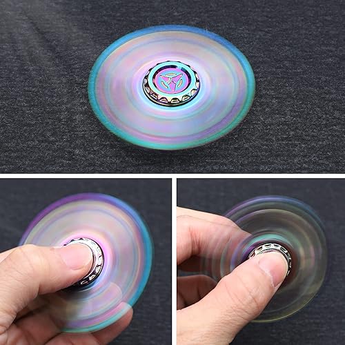 Miniatura 2 de Fidget Spinner de metal, juguete de mano fresco para niños y adultos, juguete antiansiedad para aliviar el estrés, suministros de fiesta de Año