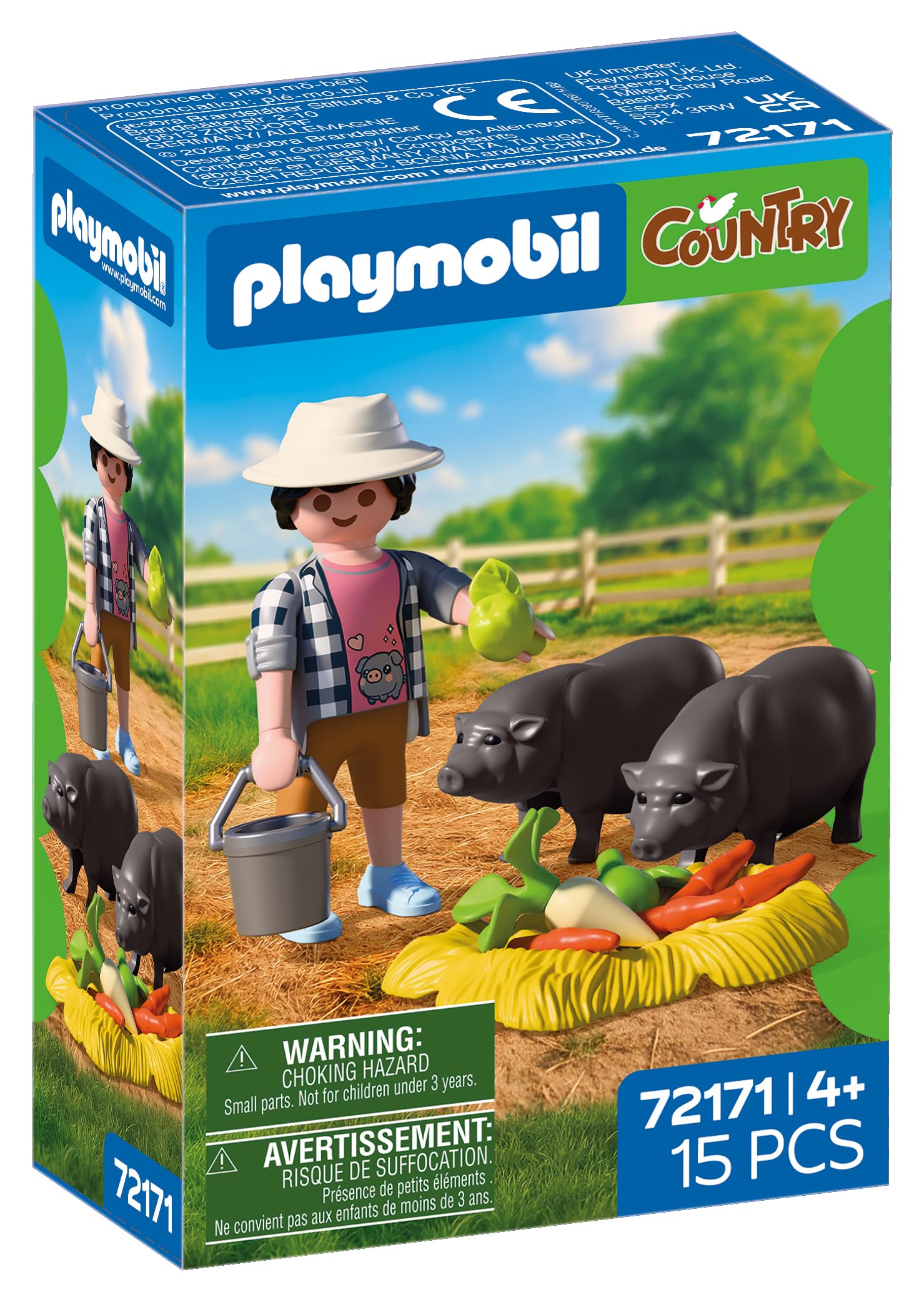 Playmobil Farmer with Pot Bellied Pig