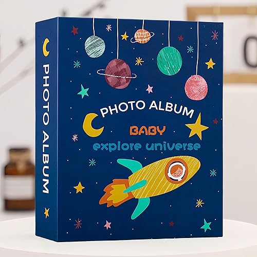 Miniatura 6 de Álbum de fotos de 4 x 6 pulgadas, paquete de 2 álbumes de fotos pequeños para bebés, cargador superior, cada mini álbum de fotos tiene capacidad