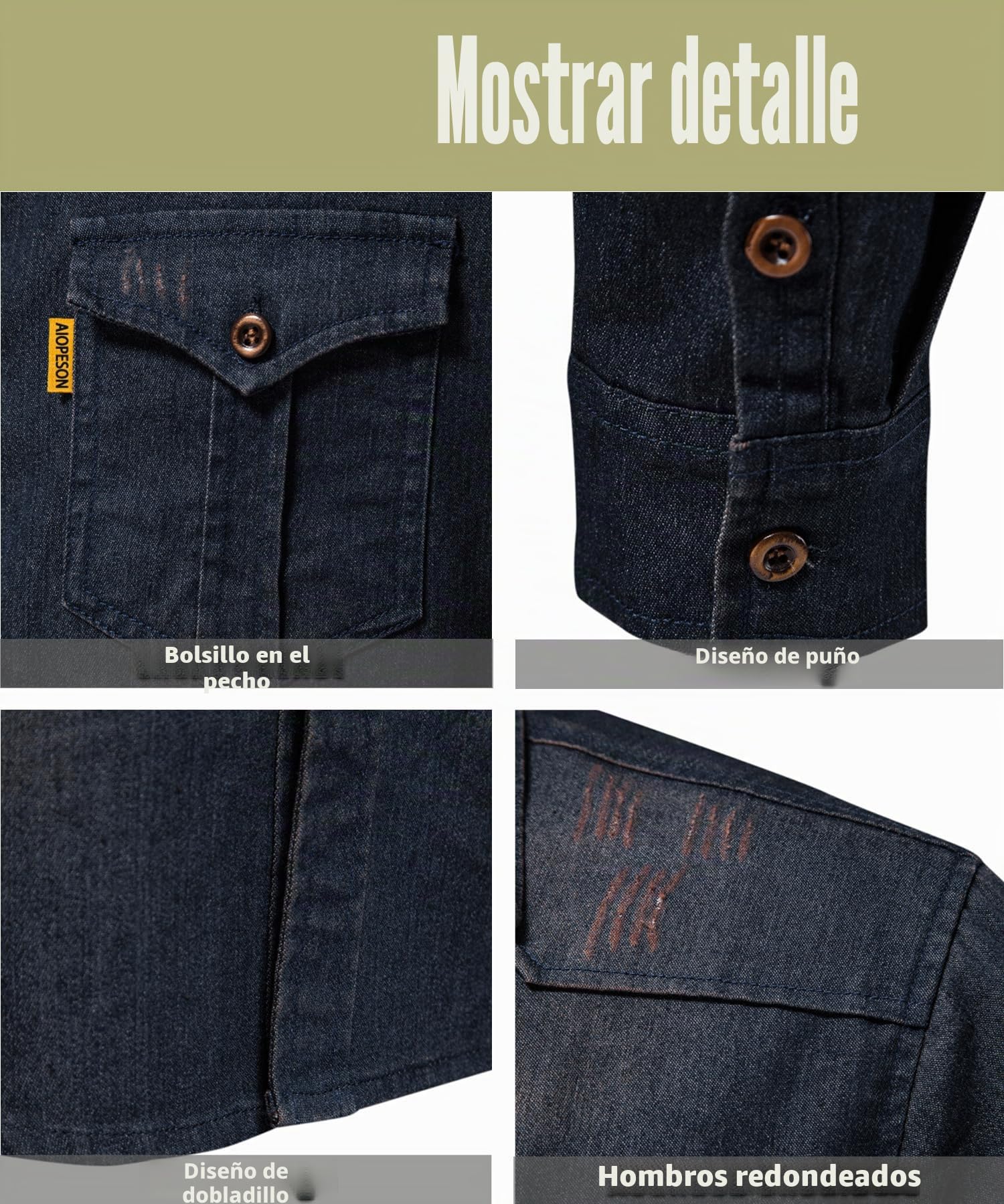 Camisa de Denim para Hombre Camisas de Lino Casual Ajuste Delgado Camisa de Mezclilla Coton Business Casual Camisas Manga Larga Cuadros Camisas