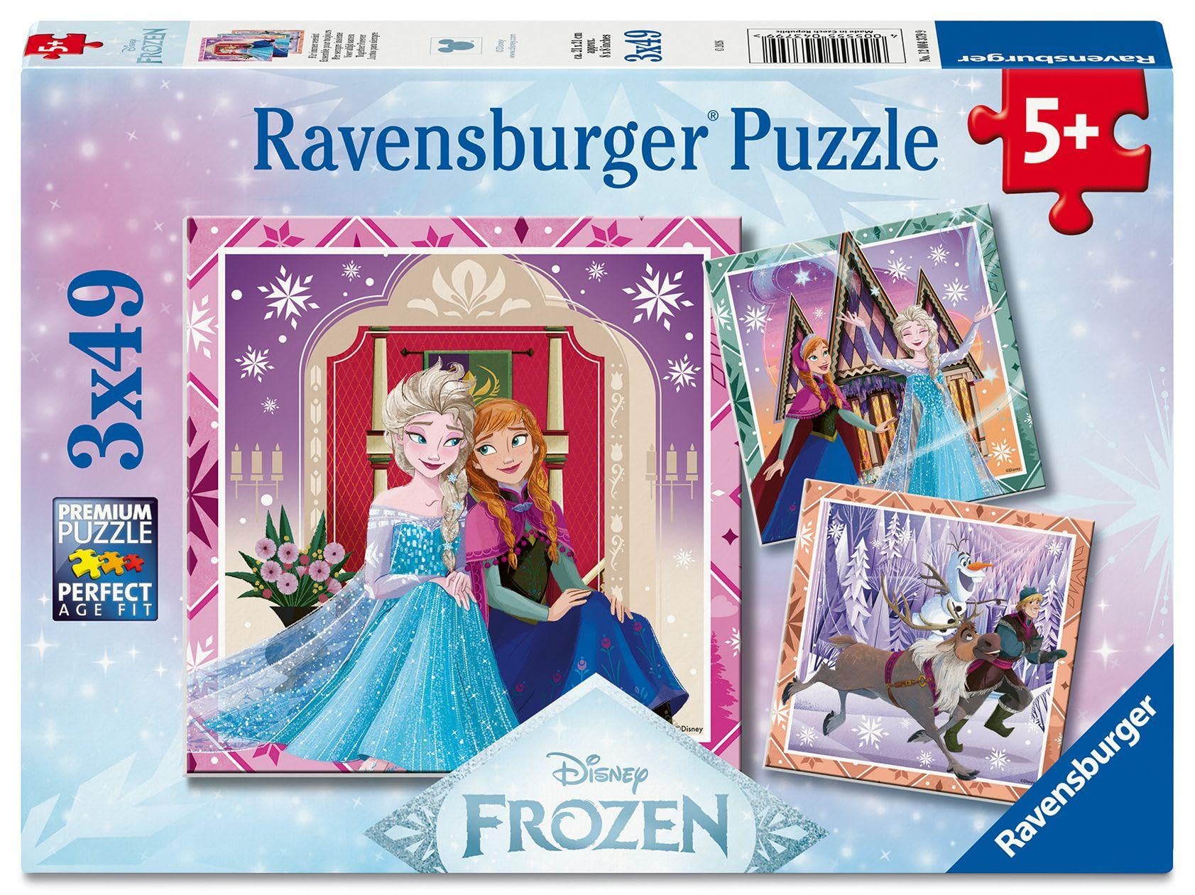 Ravensburger Disney Frozen 3x 49 piece Jigsaw Puzzles