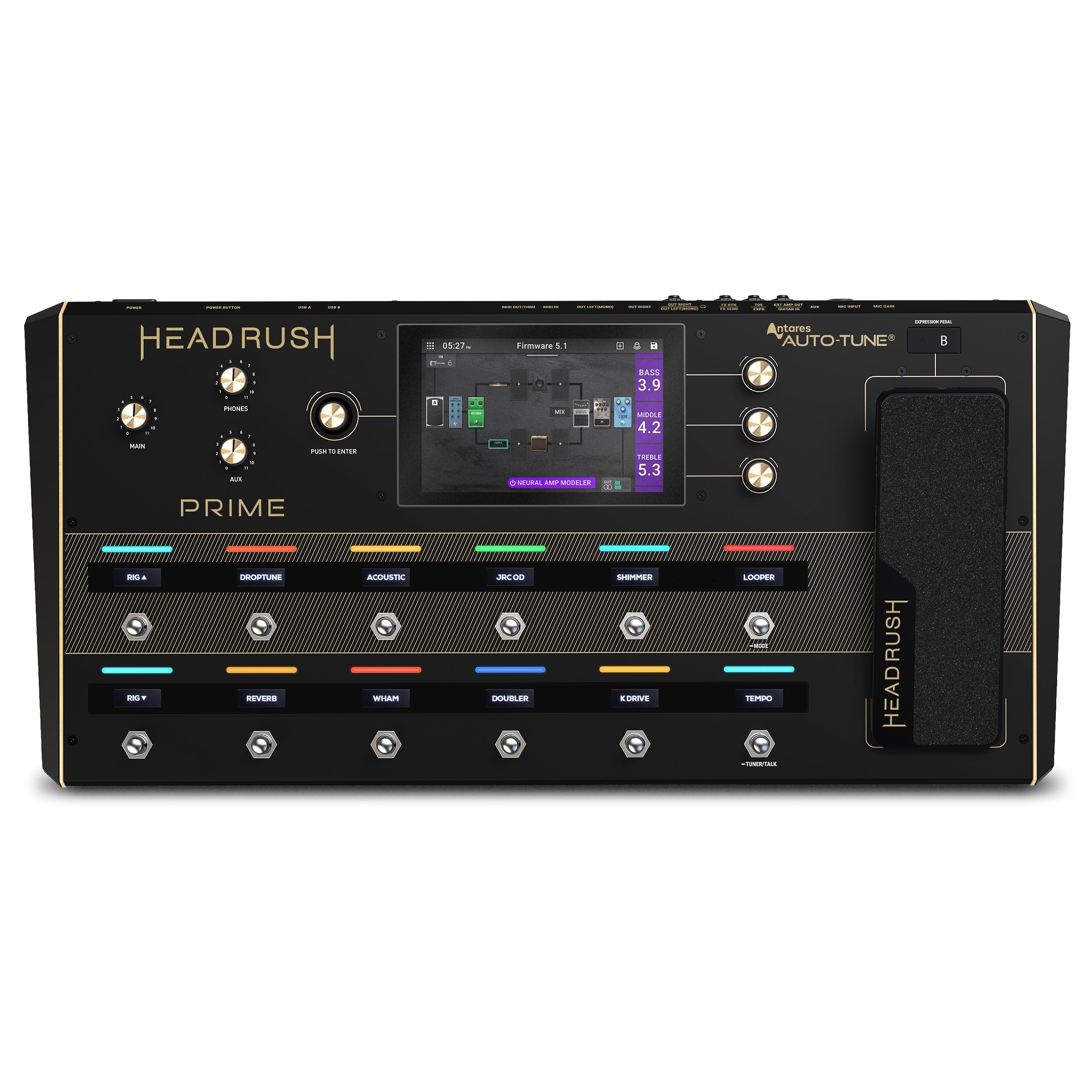 HeadRush Prime Electric Guitar and Vocal Multi-Effects Pedal