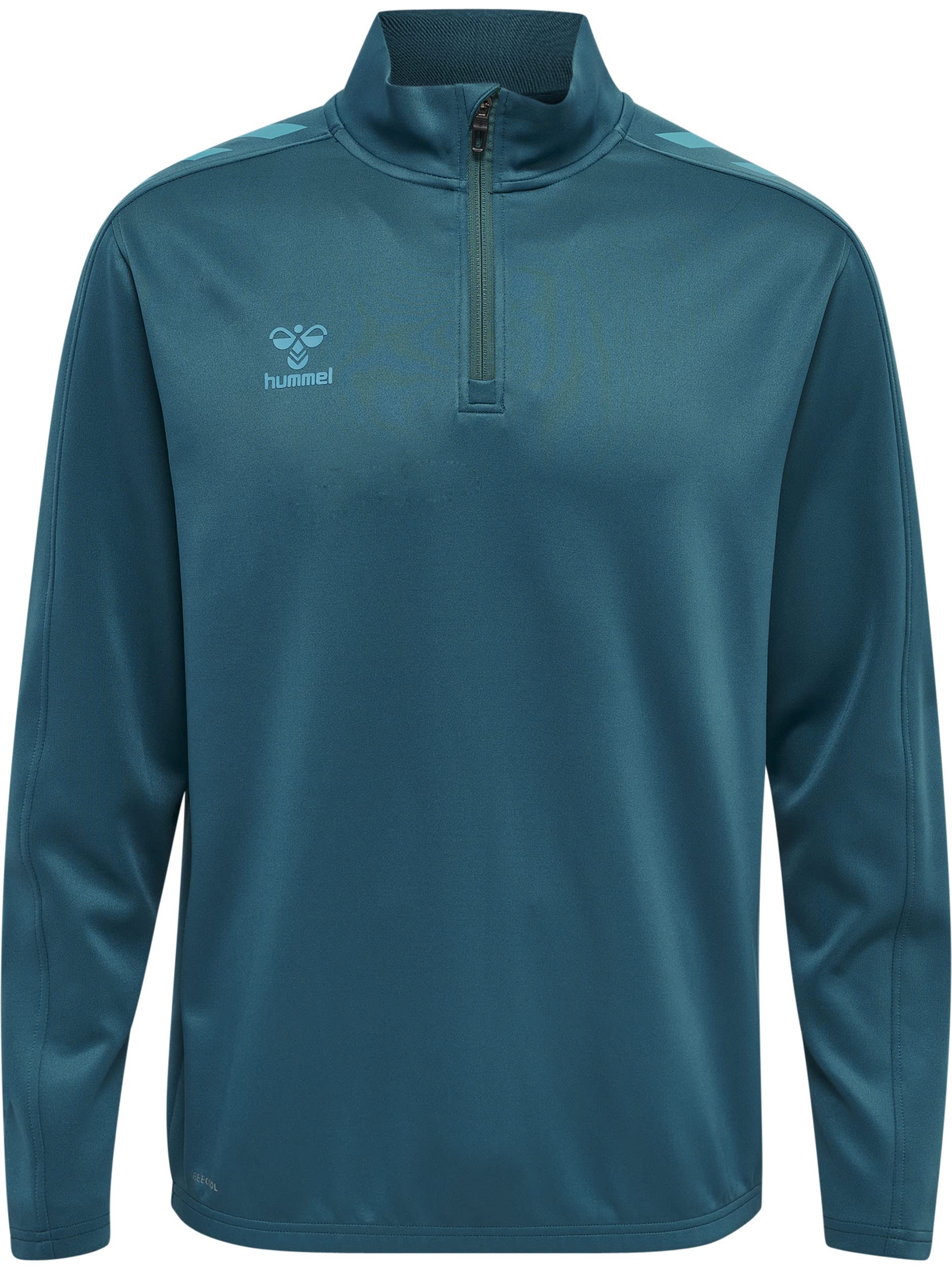 hummel Unisex Hmlcore Xk Half Zip Poly Sweat Sweatshirt Blue Coral