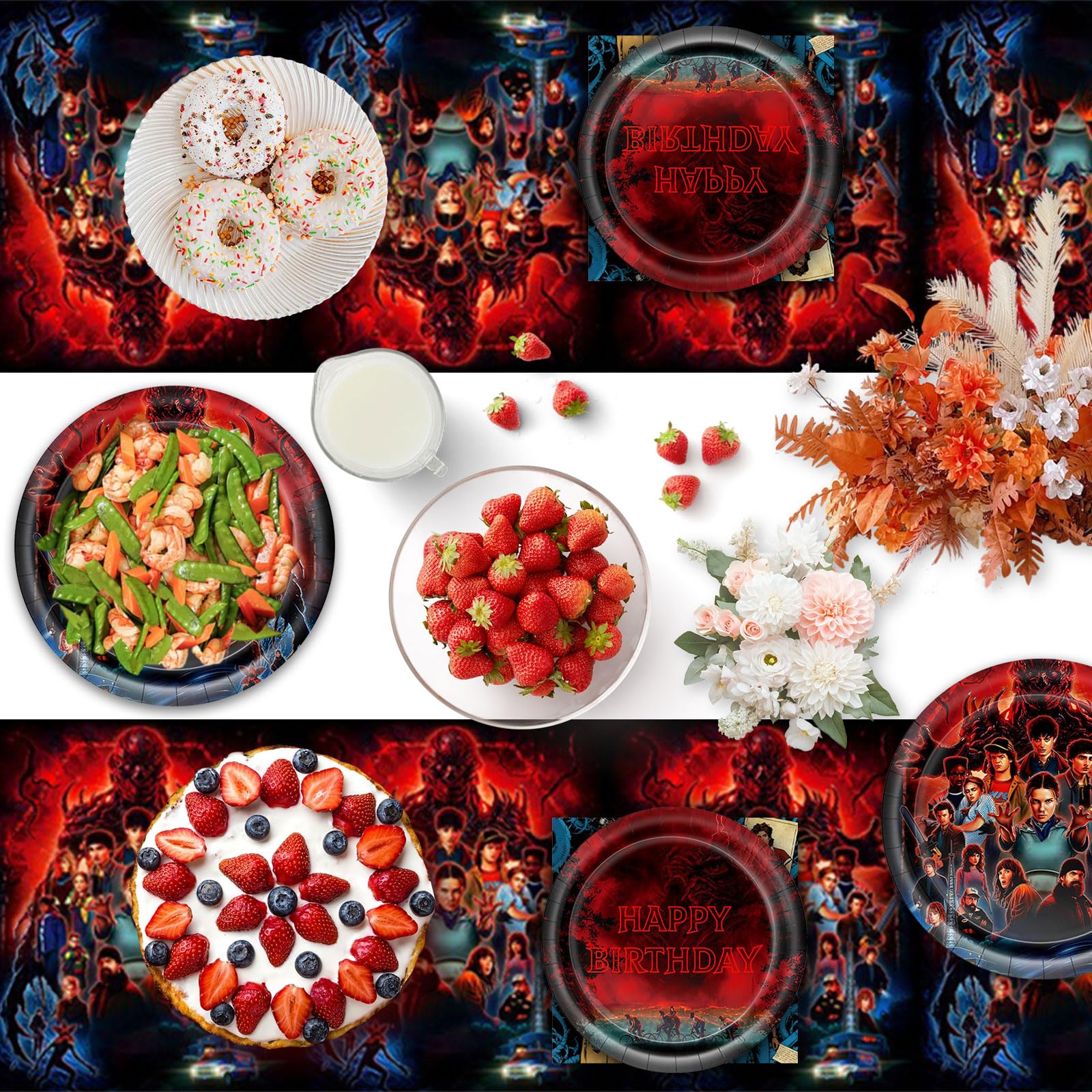 Set di stoviglie da 41 pezzi per feste di compleanno, posate di alta qualità per 10 persone, ideale per compleanni per bambini e feste a tema. - 4