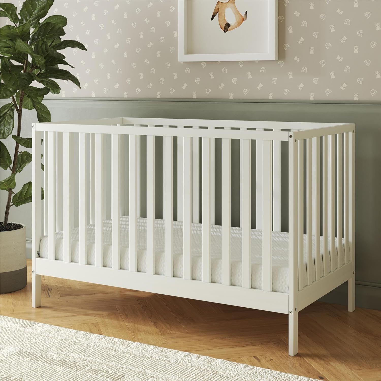 Safety 1st Heavenly Dreams Premium 6" Cooling Gel Memory Foam Baby Crib & Toddler Bed Mattress in a Box