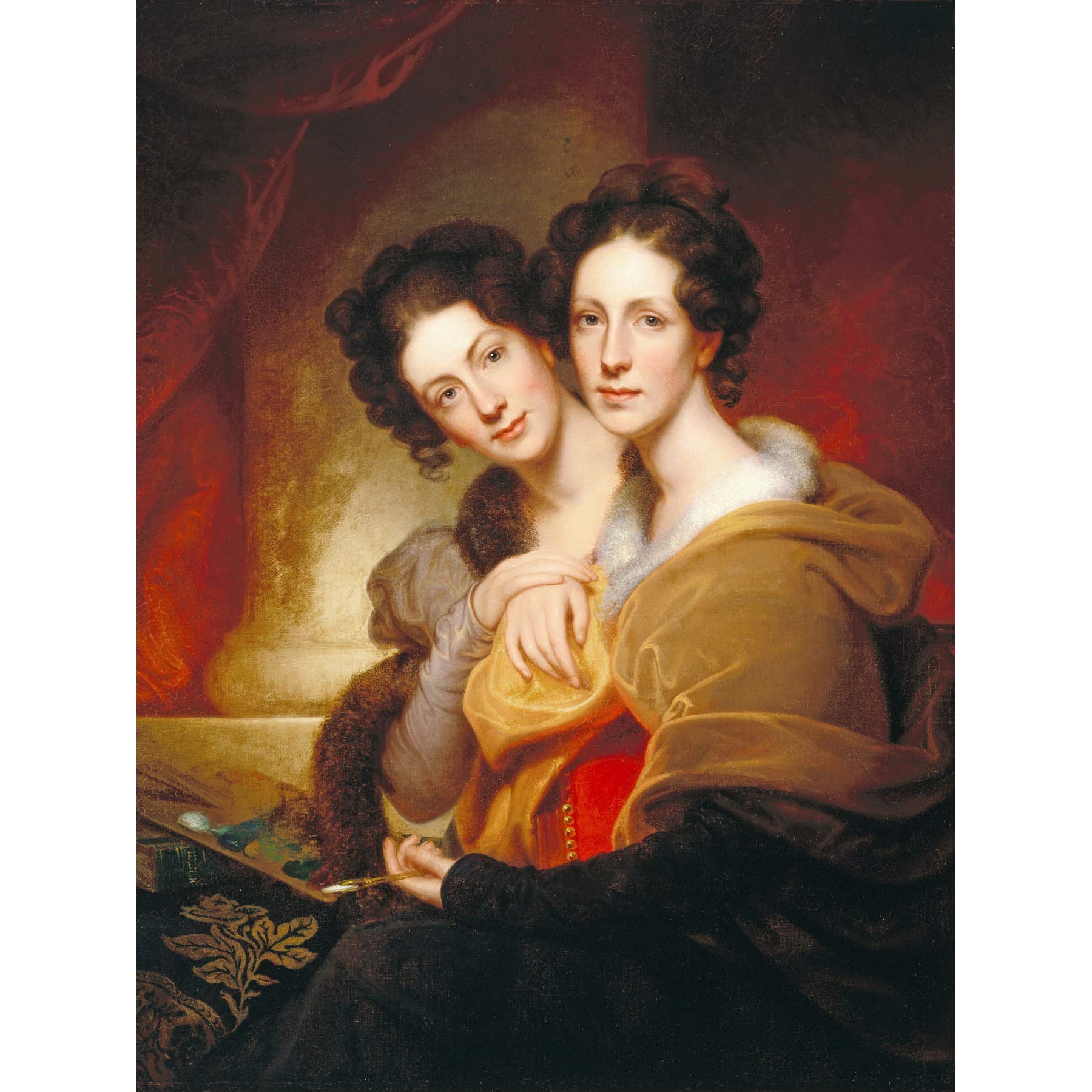 Rembrandt Peale The Sisters Eleanor And Rosalba Peale Large Art Print Poster Wall Decor Premium Mural