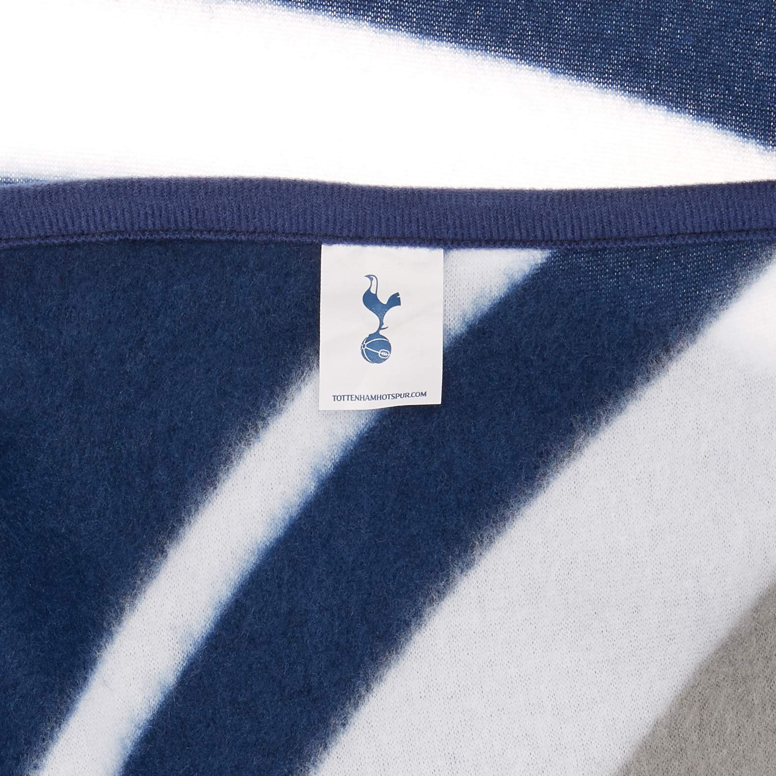 Tottenham Hotspur FC Spurs Fleecedecke, weich, 125 x 150 cm, Marineblau