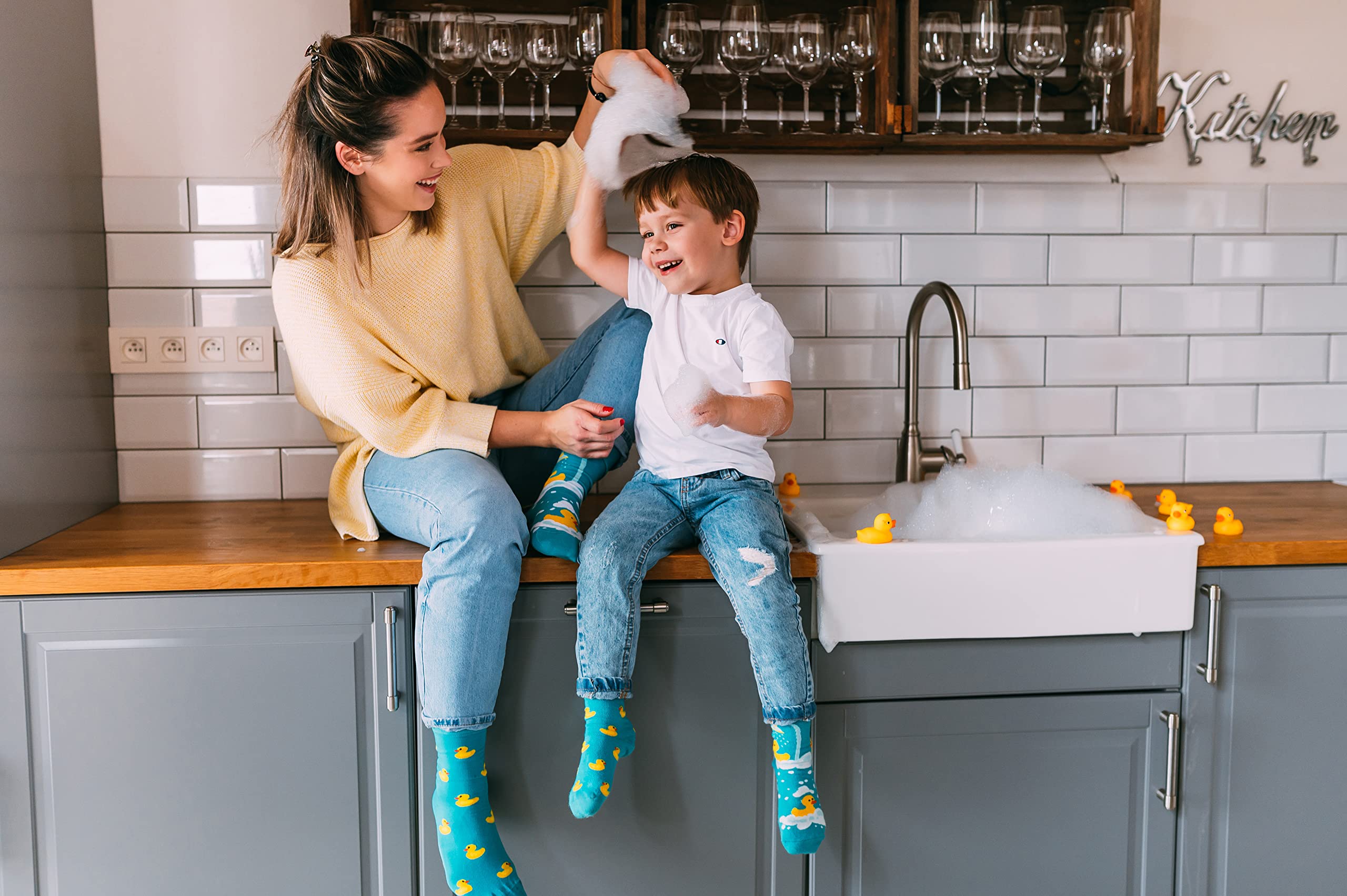 Dedoles Calzini Unisex Donna Uomo & Bambini Calze Cotone con tanti Design divertenti Calcio Bicicletta Piante Cavalli Regalo sinistra destra diversi