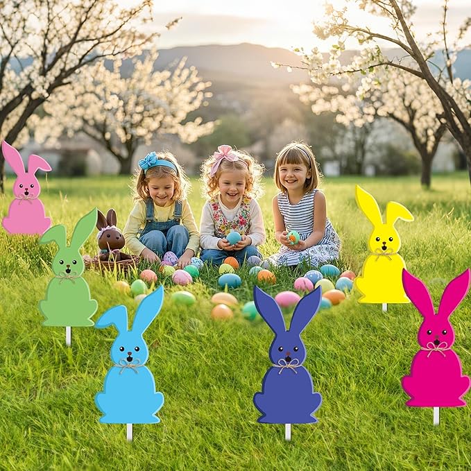 Adorable Easter Bunny Yard Signs! 🐰