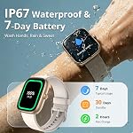 Smart Watch for Women Ladies (Answer/Make Call), 1.83" HD Fitness Tracker with Heart Rate/SpO2/Sleep Monitor, Pedometer, 120+ Sport Modes, IP67 Waterproof, 7-Day Battery, for iOS Android