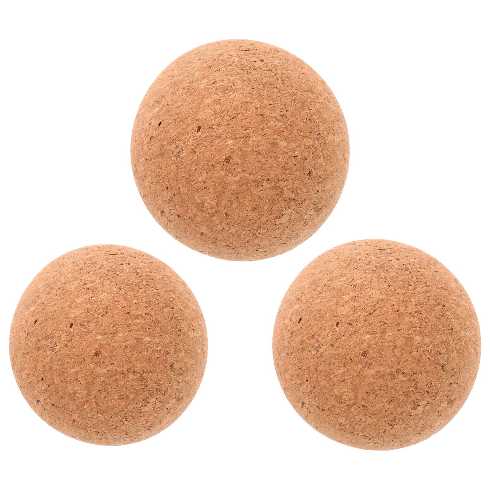 3 Piezas Pelotas de Corcho para Masaje Terapéutico Bolas de Masaje de Profundo de Yoga Portátil para Relajación Muscular Pies Cuello y Espalda