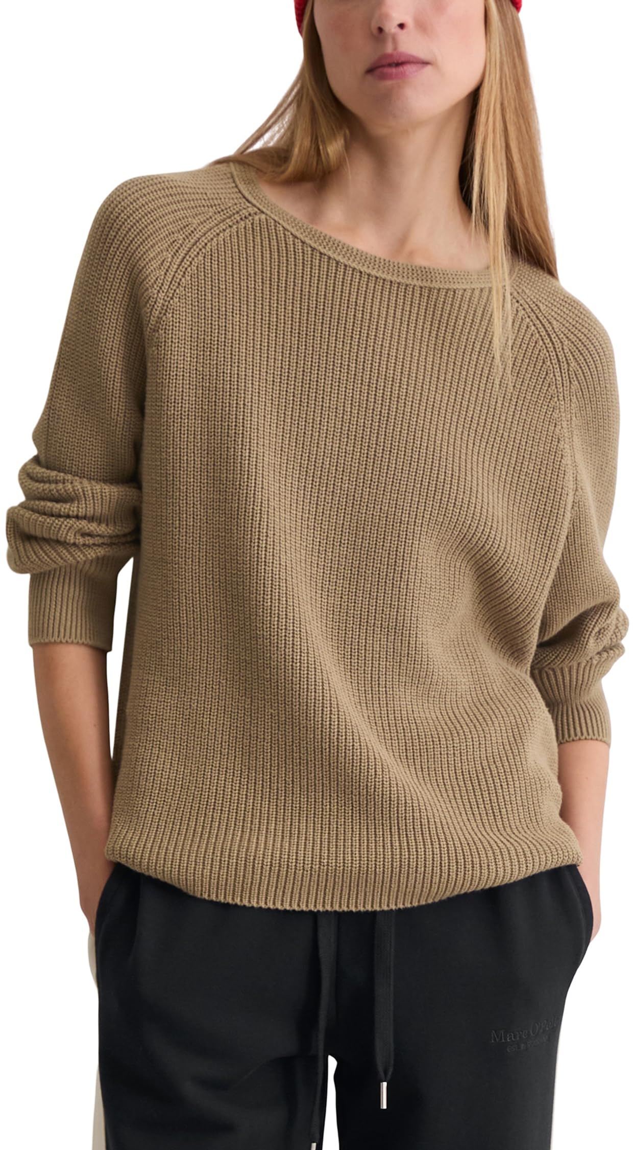 Marc OߴPolo Damen Strickpullover aus Bio-Baumwolle Loose Fit