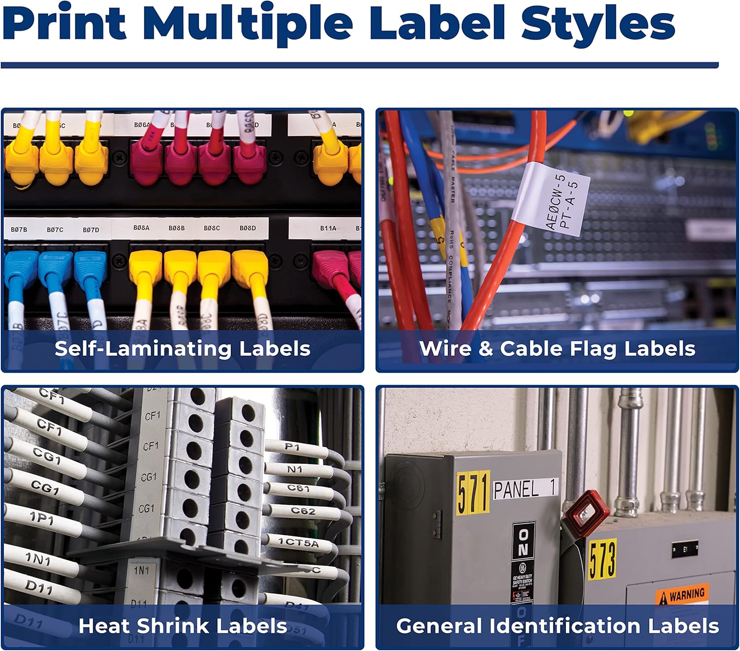 Brady BMP41 Color Printer Electrical Starter Kit (BMP41-KIT-EL), Yellow/Black BMP41-KIT-EL Label Maker