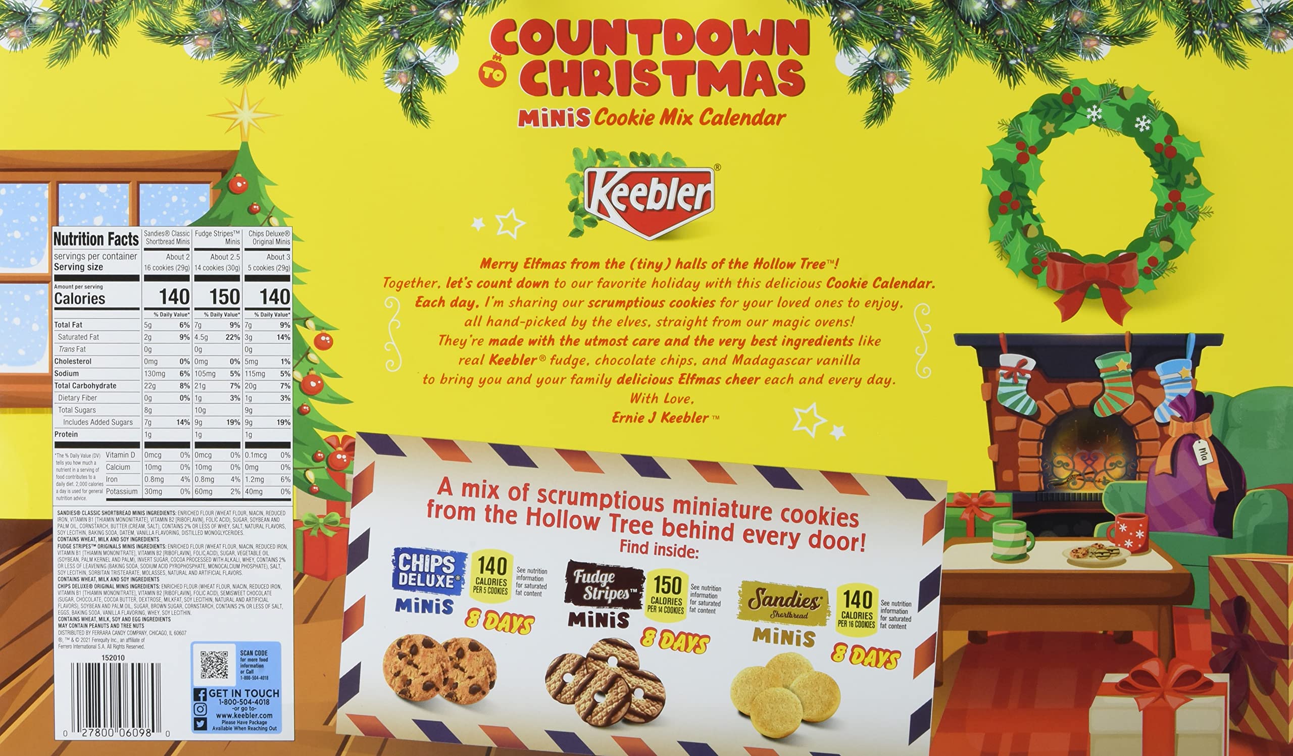 Keebler Countdown to Christmas Calendar 7.2oz: Buy Online at Best Price in  Egypt - Souq is now Amazon.eg