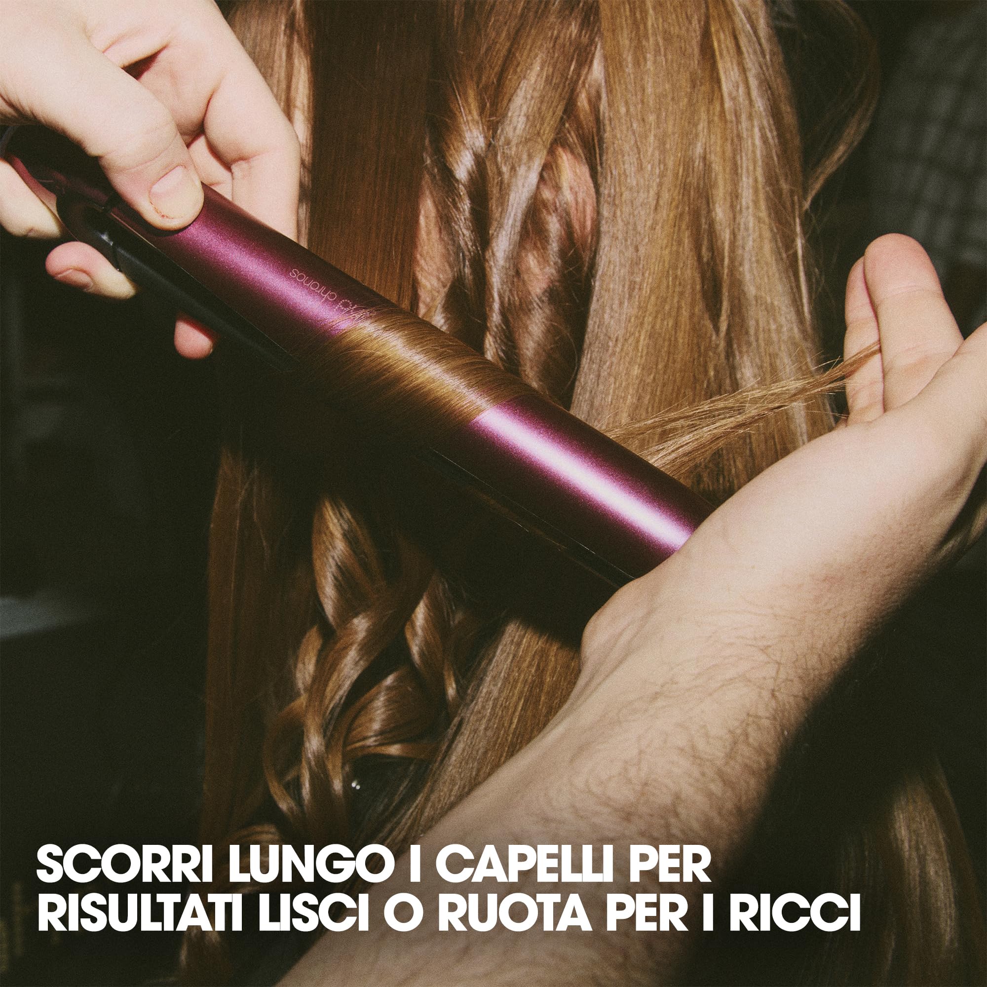 ghd Set Regalo Chronos & Helios Cherry Chic, Include Piastra per Capelli HD Motion-Responsive e Asciugacapelli Professionale in Tonalità Rosso Ciliegia, con Elegante Cofanetto Viaggio