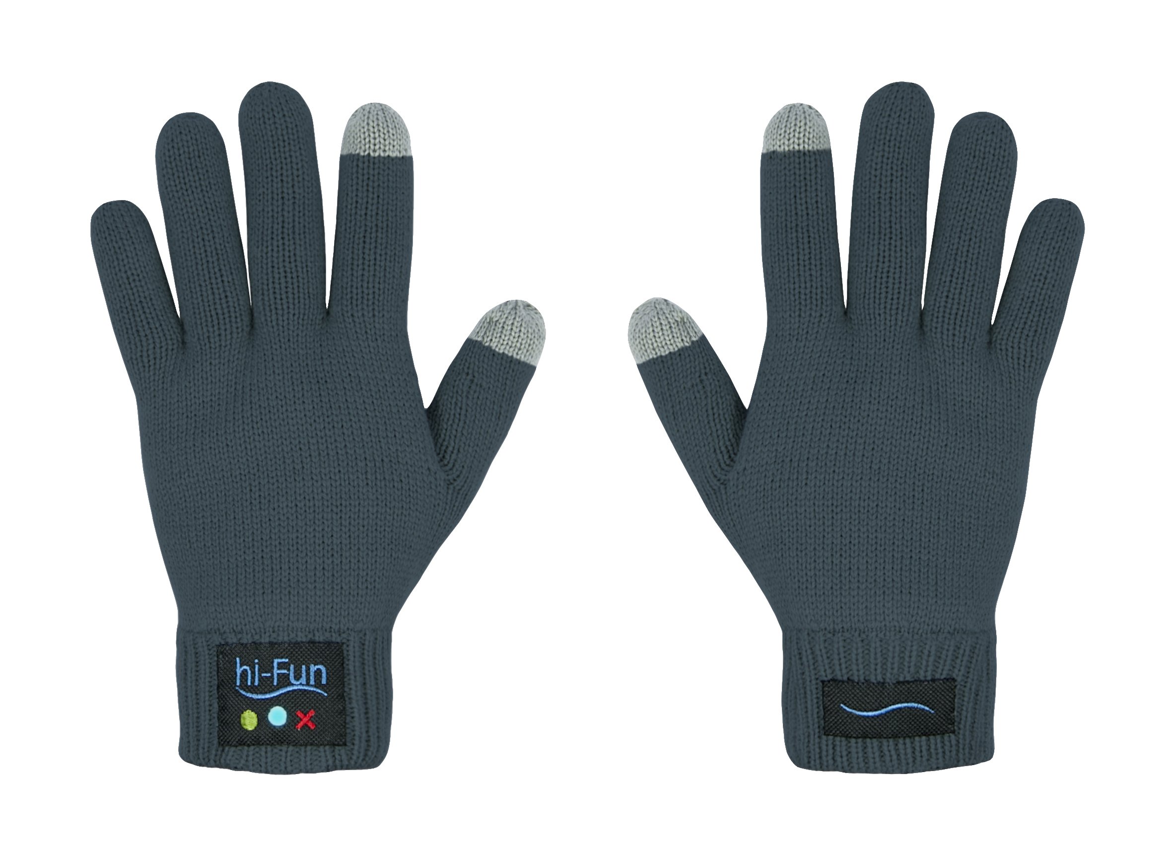 Hi-Glove Guanto Touchscreen Per Smartphone – Unisex, Grigio, Caldo E Conduttivo
