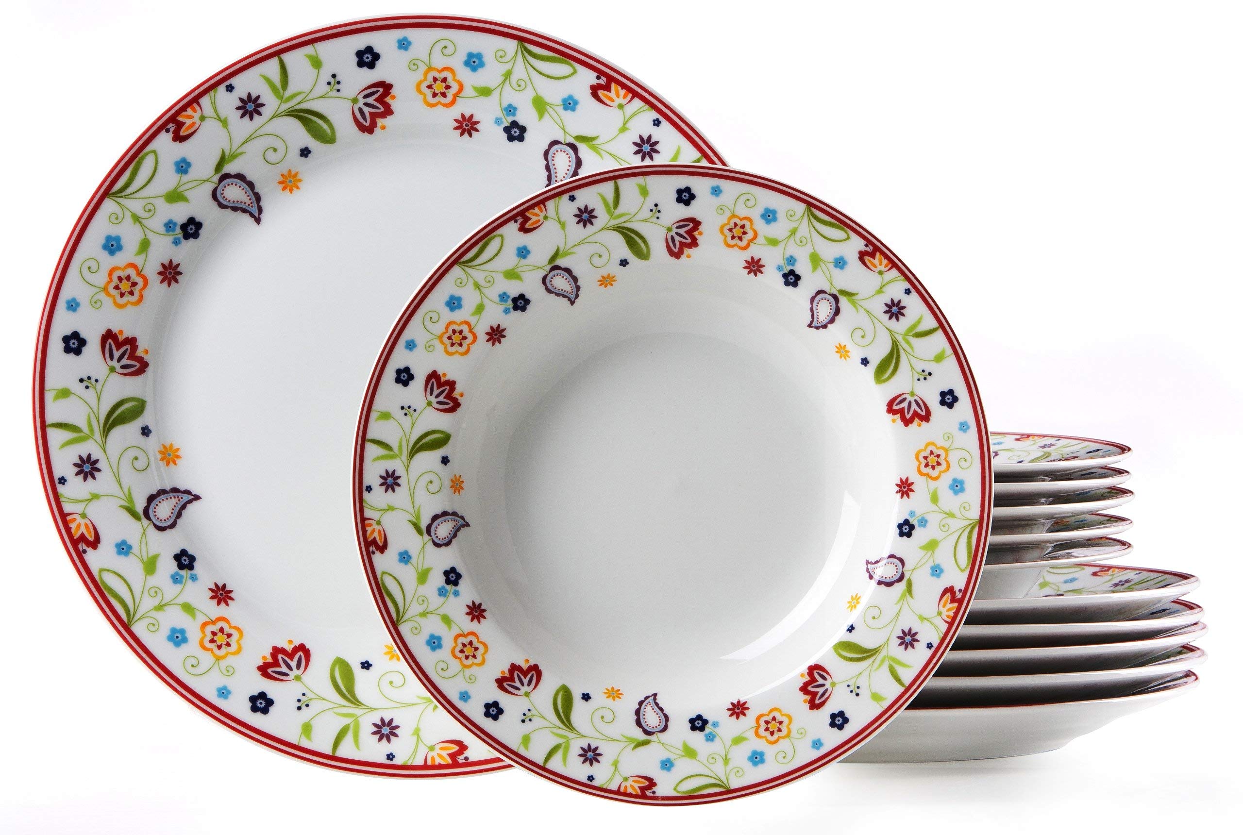 Ritzenhoff & Breker Tafelservice Doppio Shanti, 12-teilig, Porzellangeschirr & Müslischalen-Set Doppio Shanti, 6-teilig