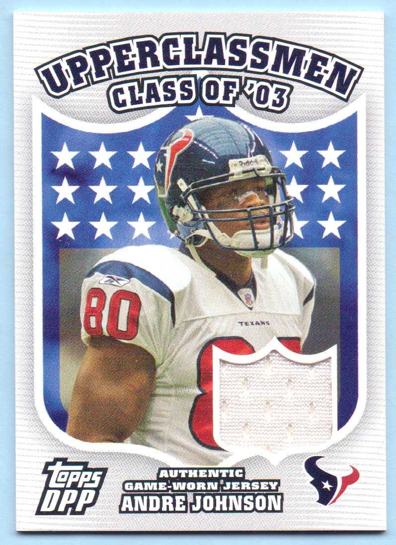 Andre Johnson 2007 Topps Draft Picks & Prospects Upperclassmen Game Worn Jersey #UC-AJ - Houston Texans