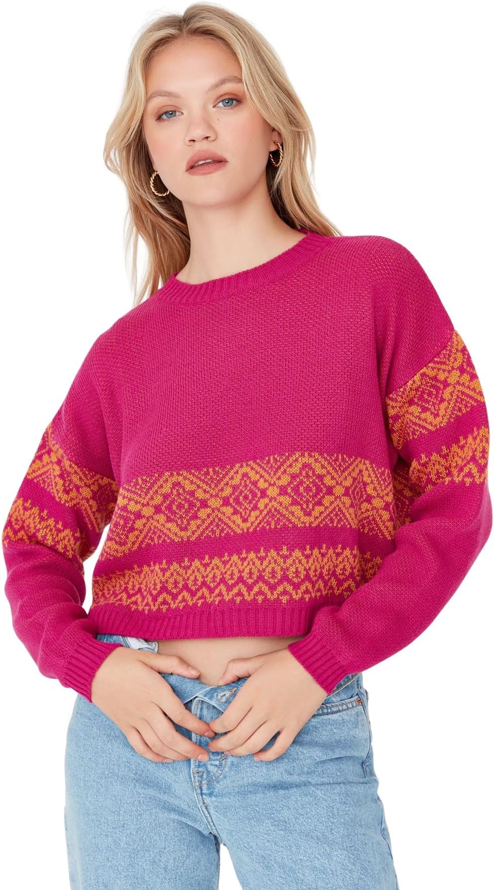 Trendyol Women Regular Basic Crew Neck Knitwear Sweater
