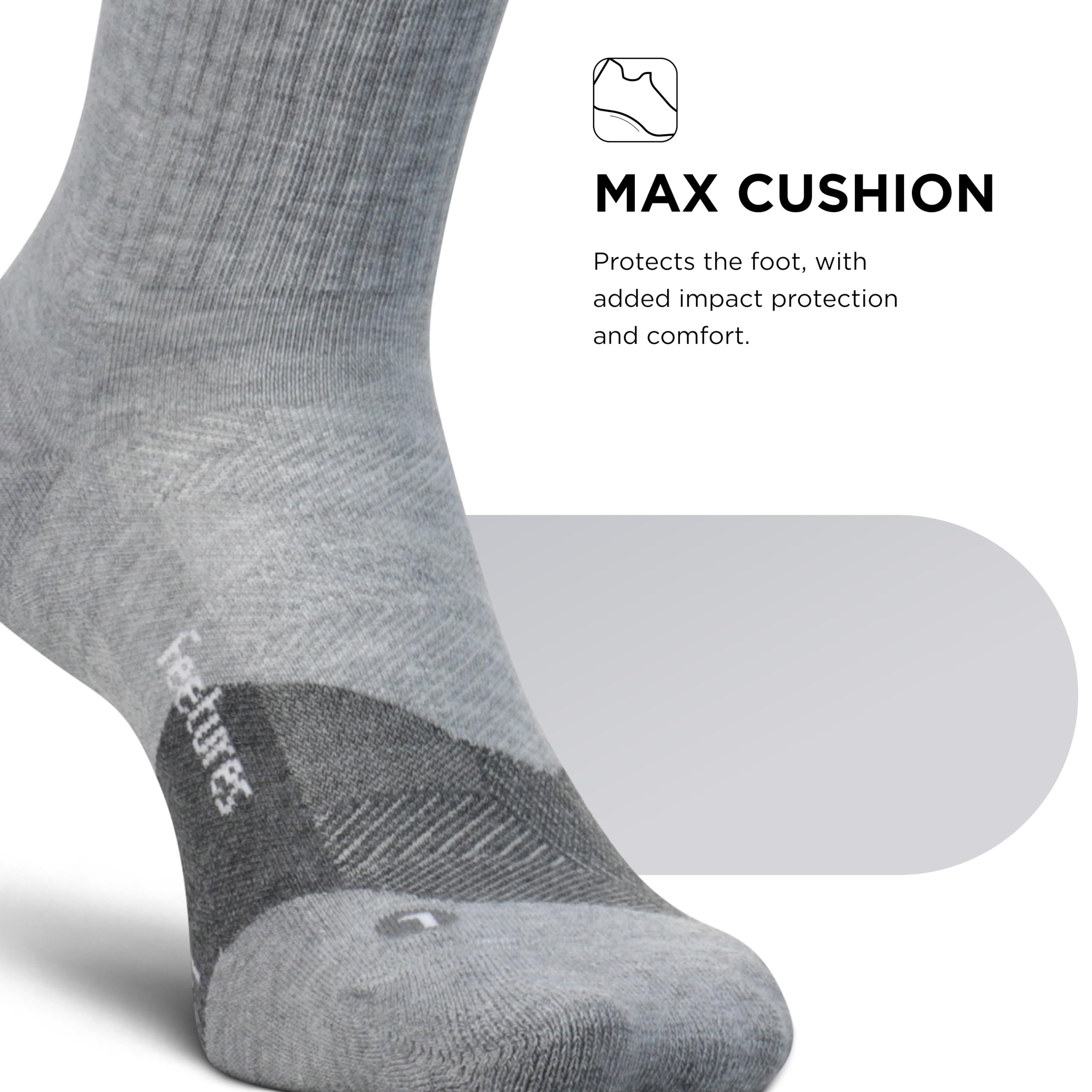 Feetures Unisex Trail Max Cushion Mini Crew Socken