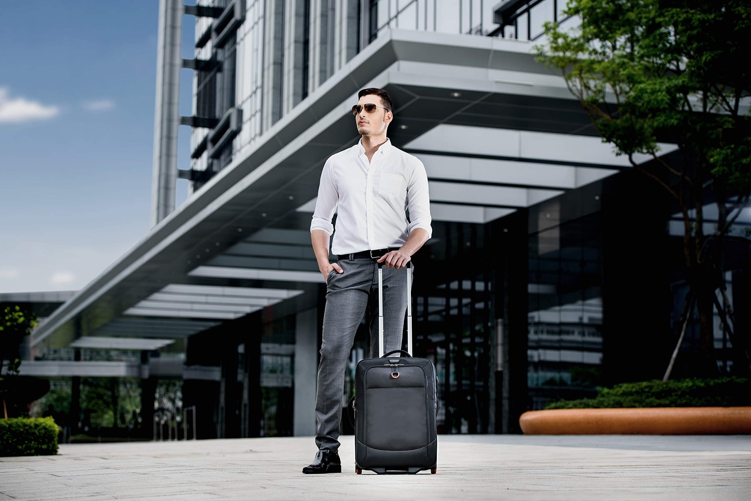 Everki Wheeled 420 Trolley para portátil 18,4" – Equipaje de Mano con Ruedas, Funda extraíble Compatible TSA, Bolsa de Viaje organizada para Business y Gaming – Negro (EKB420)