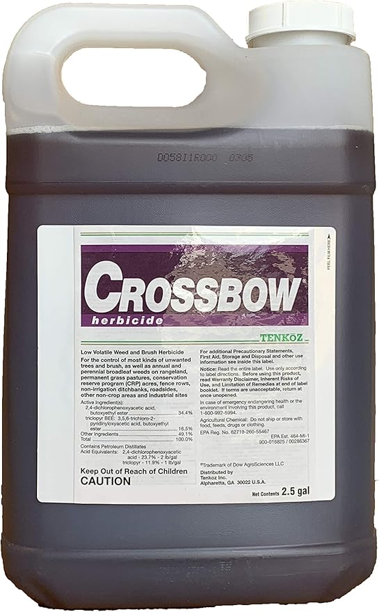 Amazon.com : Dow Crossbow Herbicide Brush Killer - 2.5 Gallon ...