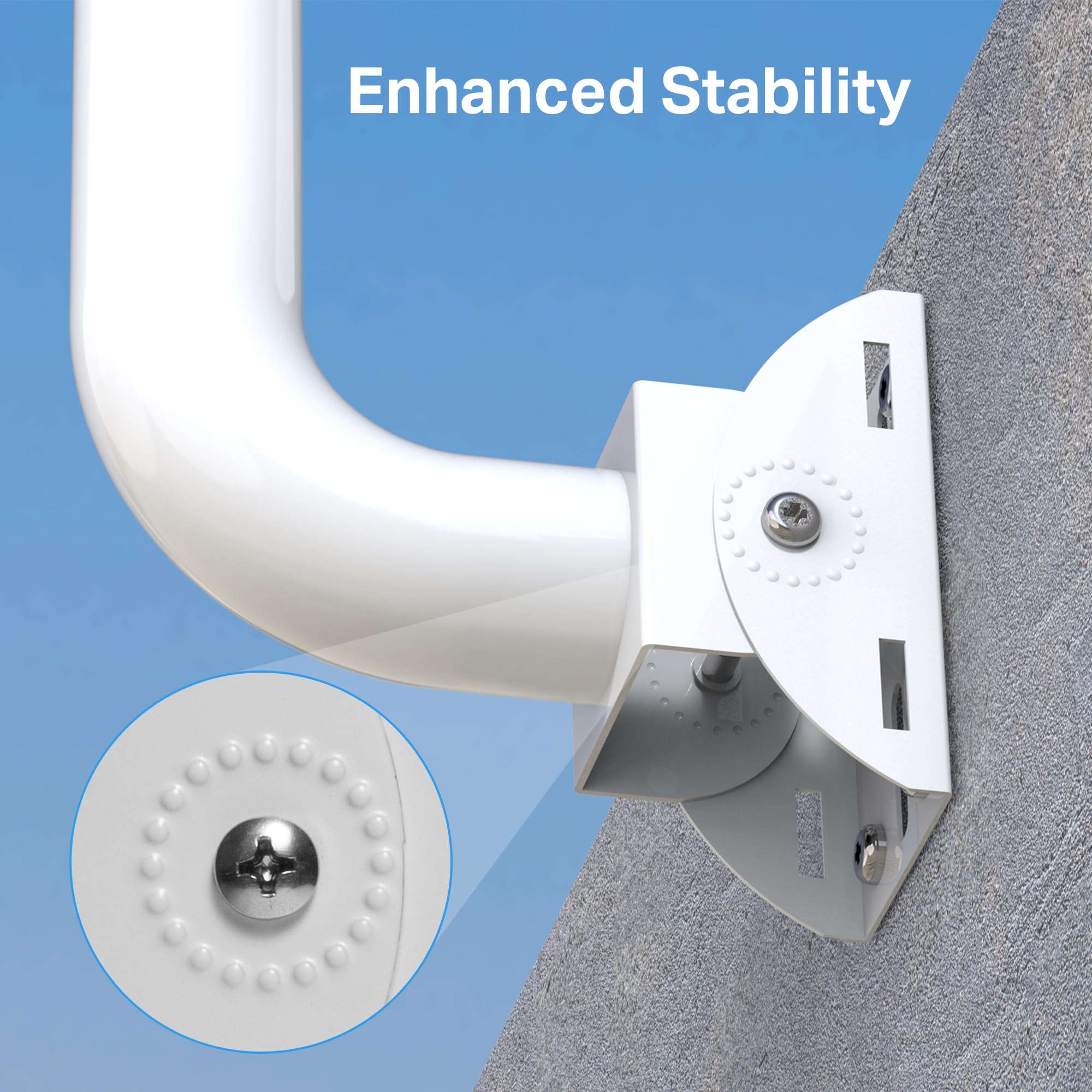 TP-Link TL-APM200 Support universel compatible avec pont sans fil/point d'accès extérieur/caméra extérieure/antenne, étanche, design durable