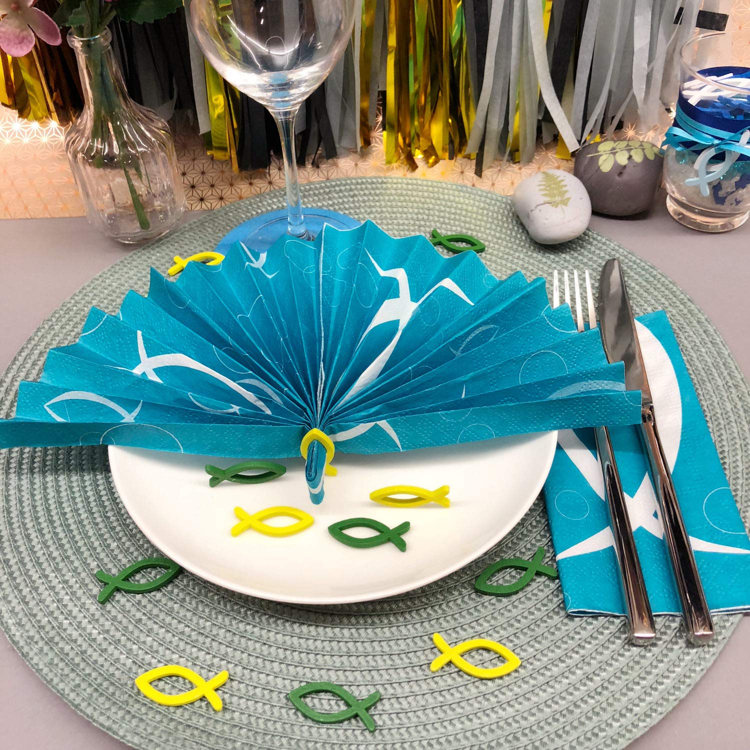 Deco Communion Fille Oblique-Uniqueu00ae Confettis En Forme De Croix