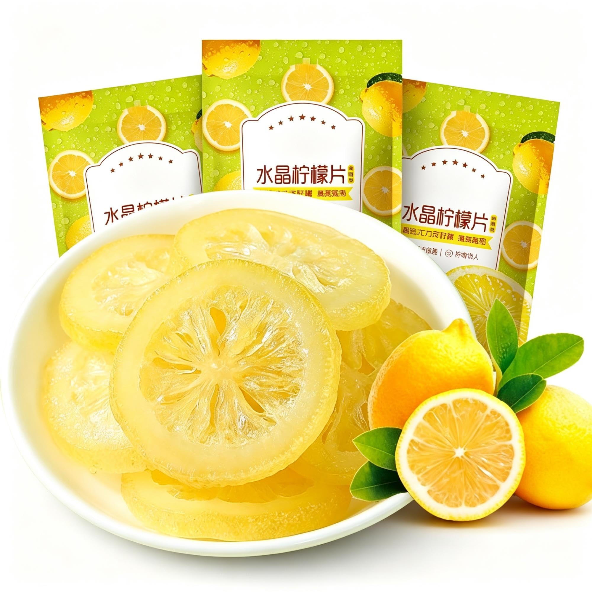Rodajas de Limón Crystal 65g x3 Snack masticable suave
