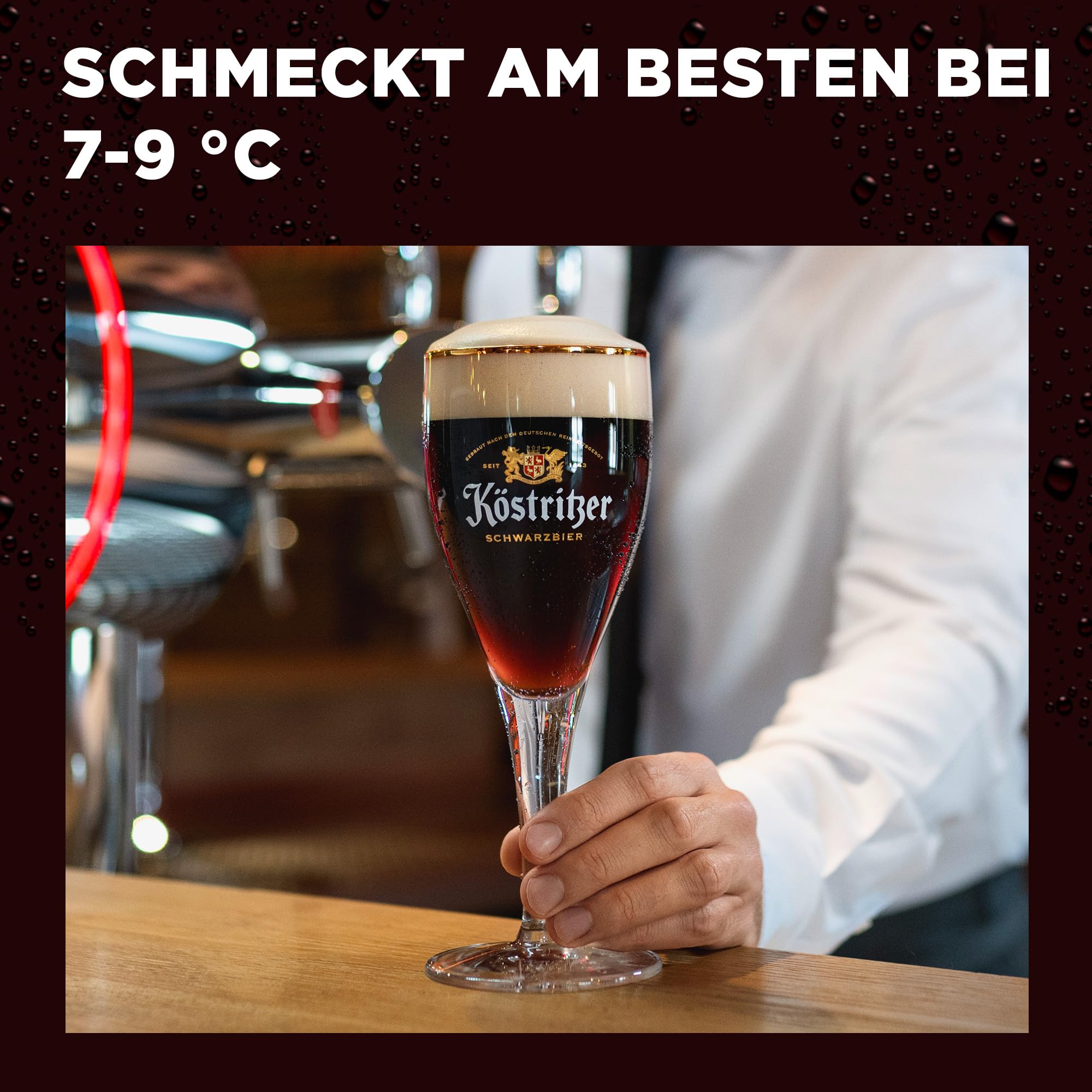 Köstritzer® Schwarzbier - Dosenbier (24x 0,5l) - Feinmalziger Geschmack - Intensive Röstung der Braugerste - Traditionelles Schwarzbier aus Thüringen