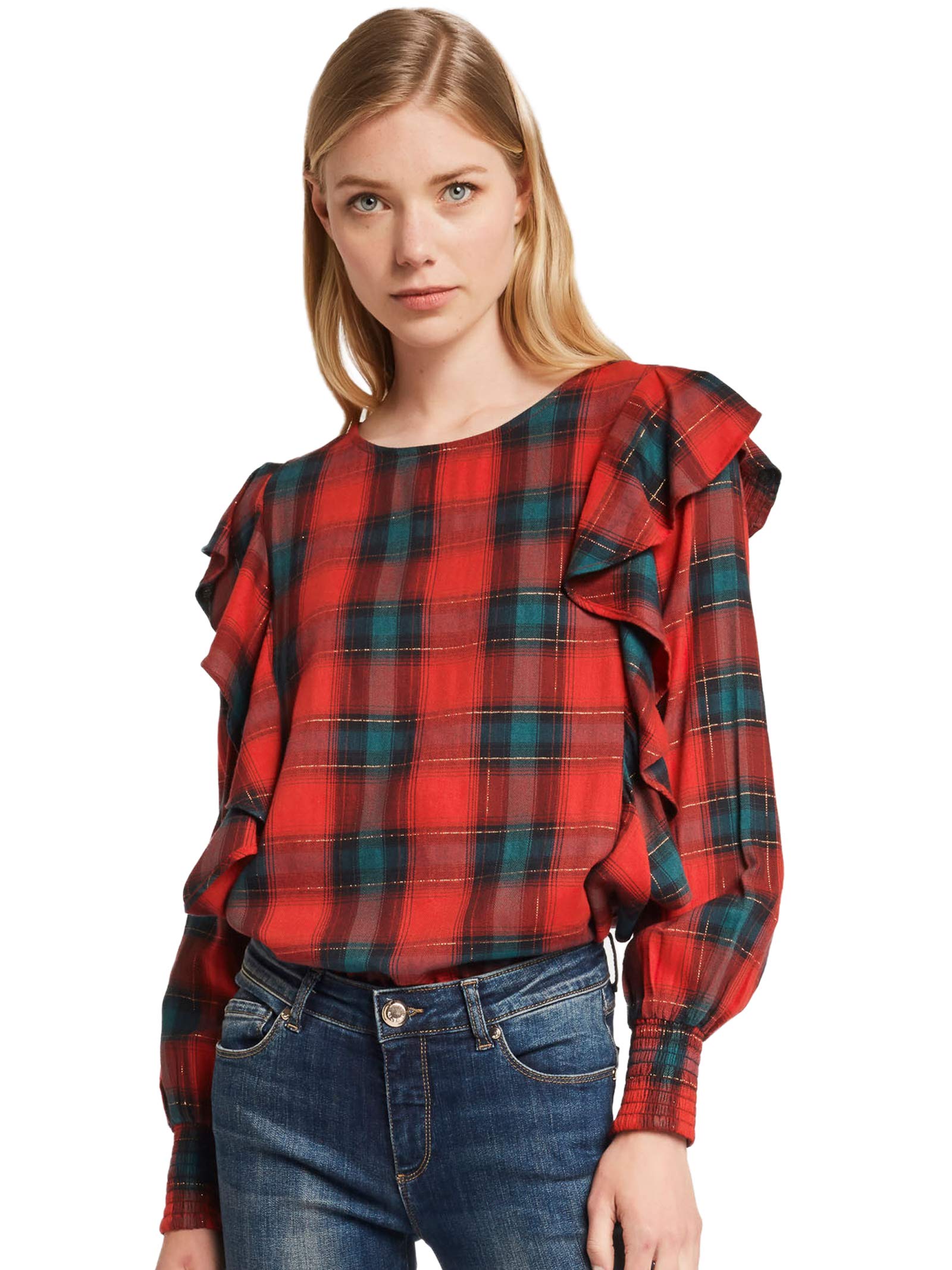 Blusa Motivo Check 021BD45016025067 38