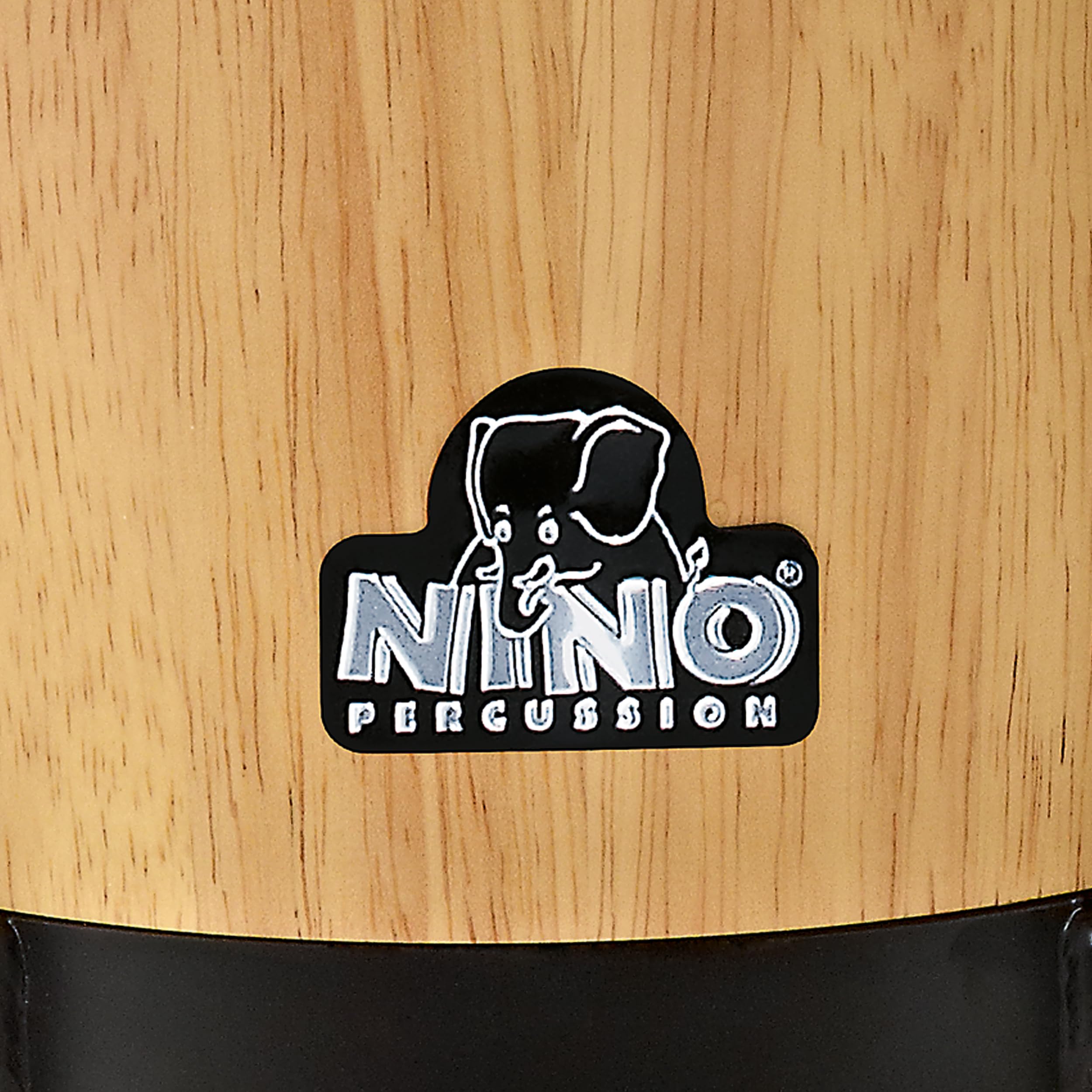 Nino Percussion NINO3NT-BK Bonghi, Legno, Coppia, Natural/Nero