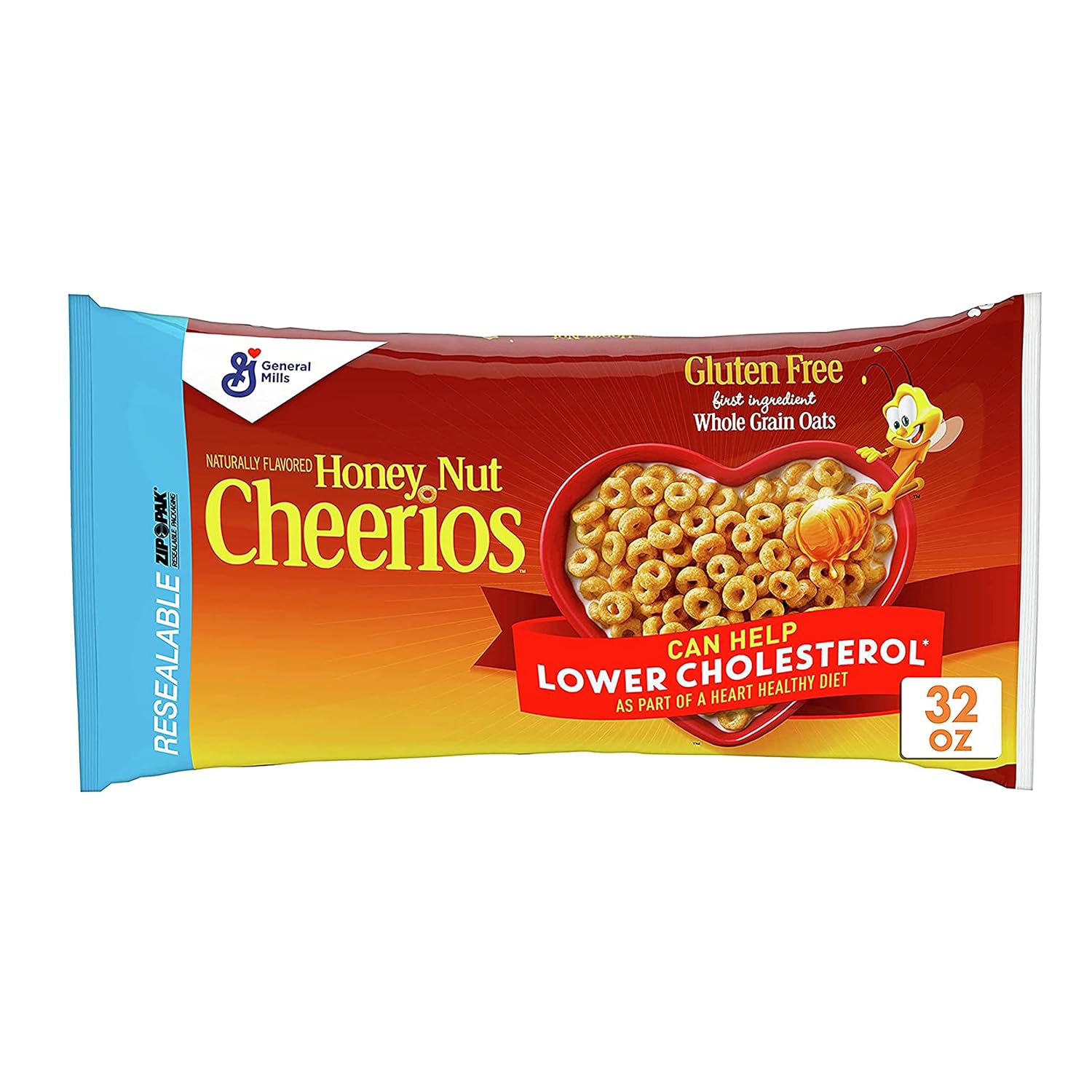 Buy Honey Nut Cheerios Heart Healthy Cereal, 32 OZ Resealable Bag