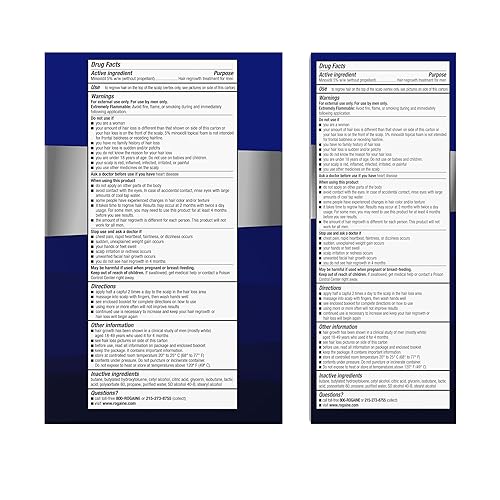 Miniatura 7 de Rogaine - Espuma de minoxidil al 5% para el crecimiento del cabello, tratamiento tópico de pérdida de cabello para volver a crecer más completo,