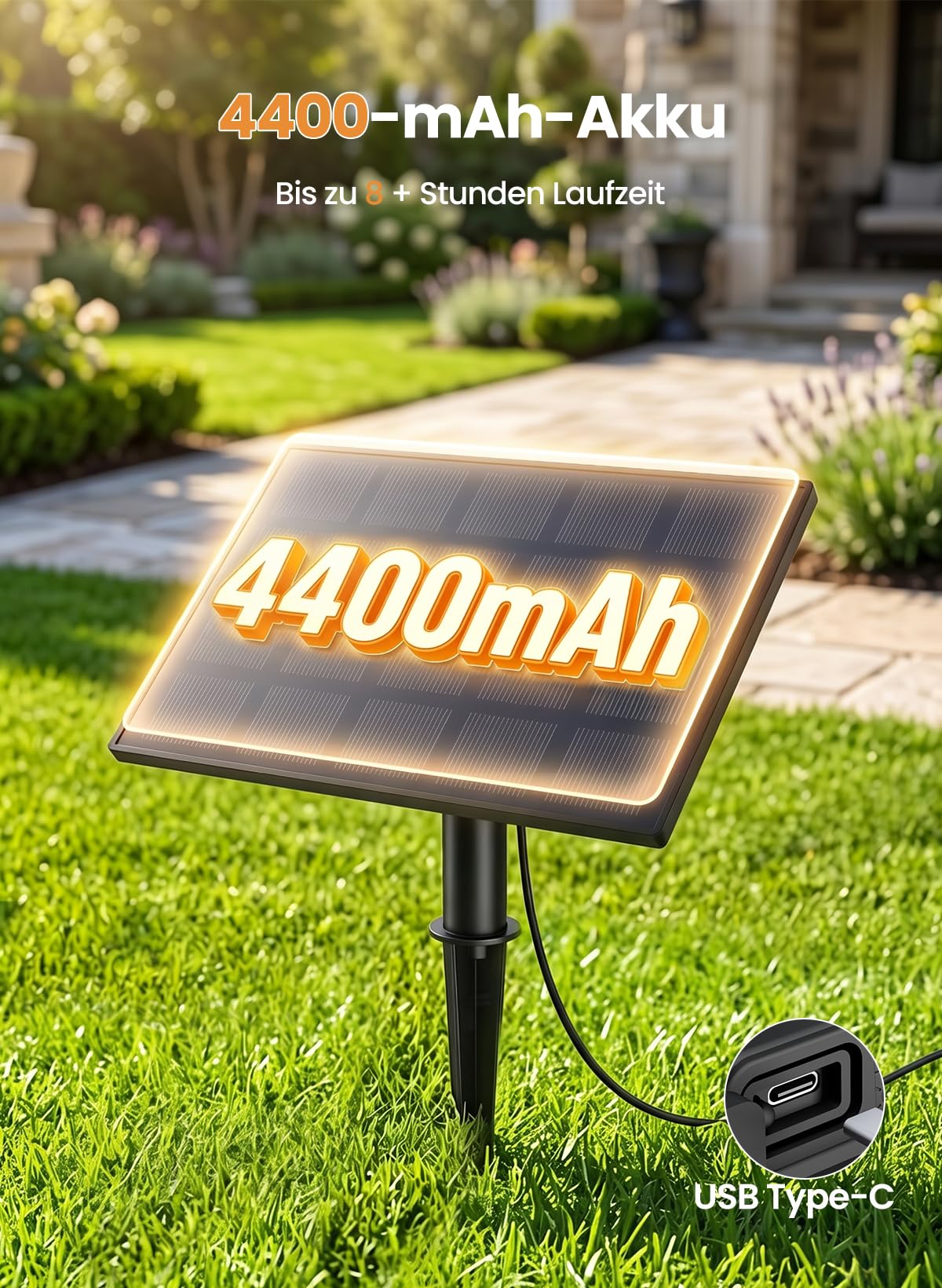 Solar Lichterkette Aussen 30M, LED Lichterkette Außen 50+2 Plastik Birnen Wasserdicht IP45 Glühbirnen für Outdoor, Garten,Terrasse,Bäume,Party Deko, 2700K Warmes Weiß