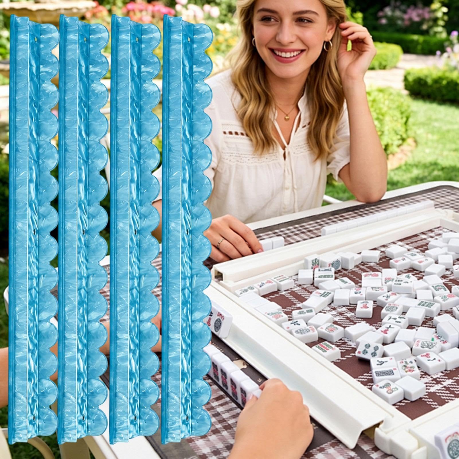 Stojaki Mahjong Z Popychaczami Magnetycznymi 4 sztuki akcesoriów do | Magnetyczne Popychacze dla kobiet mężczyzn początkujących kolekcjonerów na domowe wieczory gier i